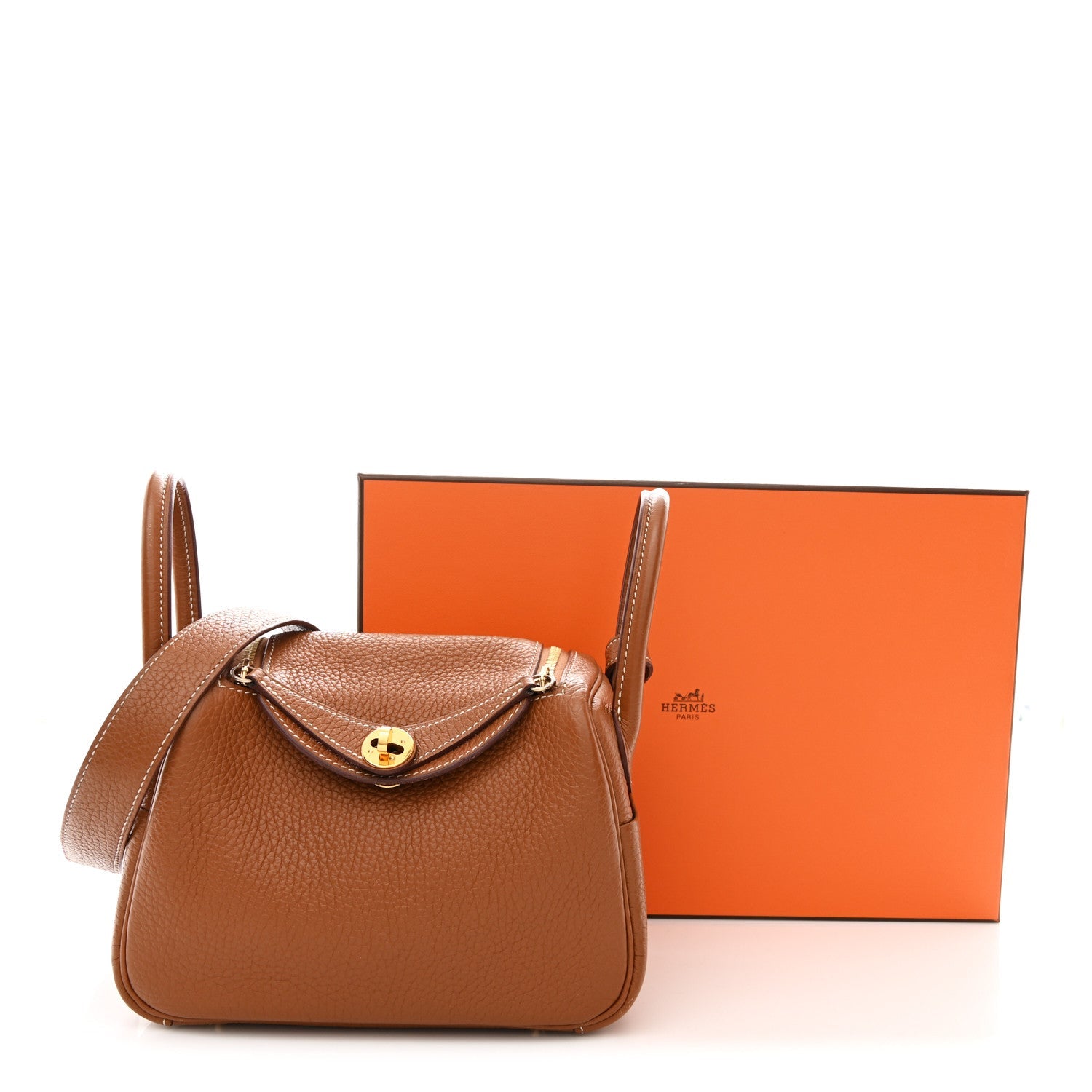 Taurillon Clemence Mini Lindy 20 Gold