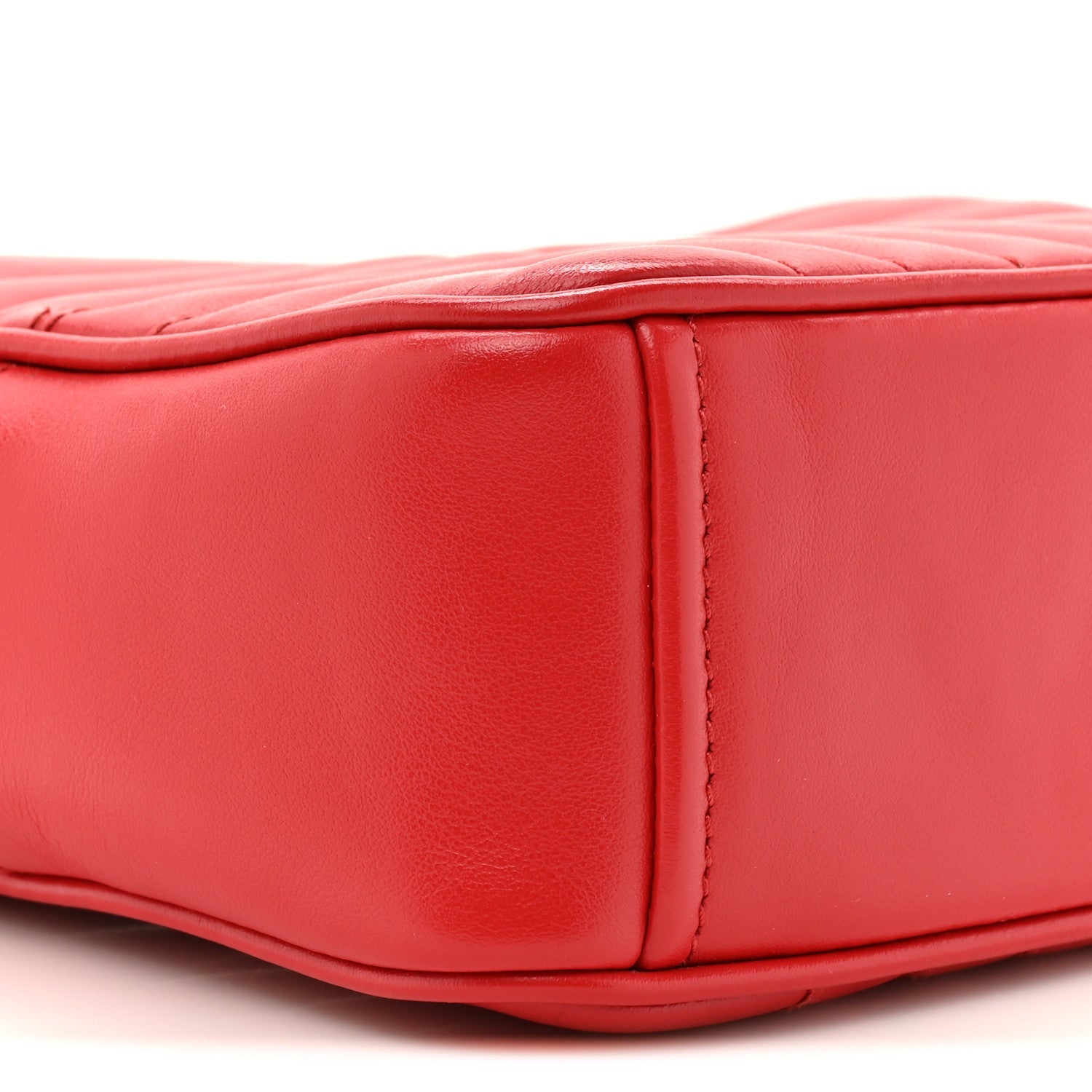 Soft Calfskin Diagramme Camera Bag Rosso