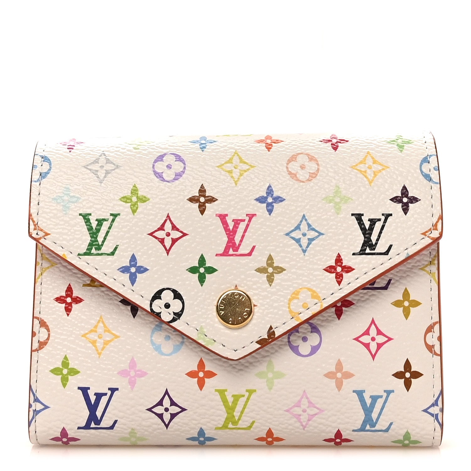 LV x TM Monogram Multicolor Victorine Wallet White