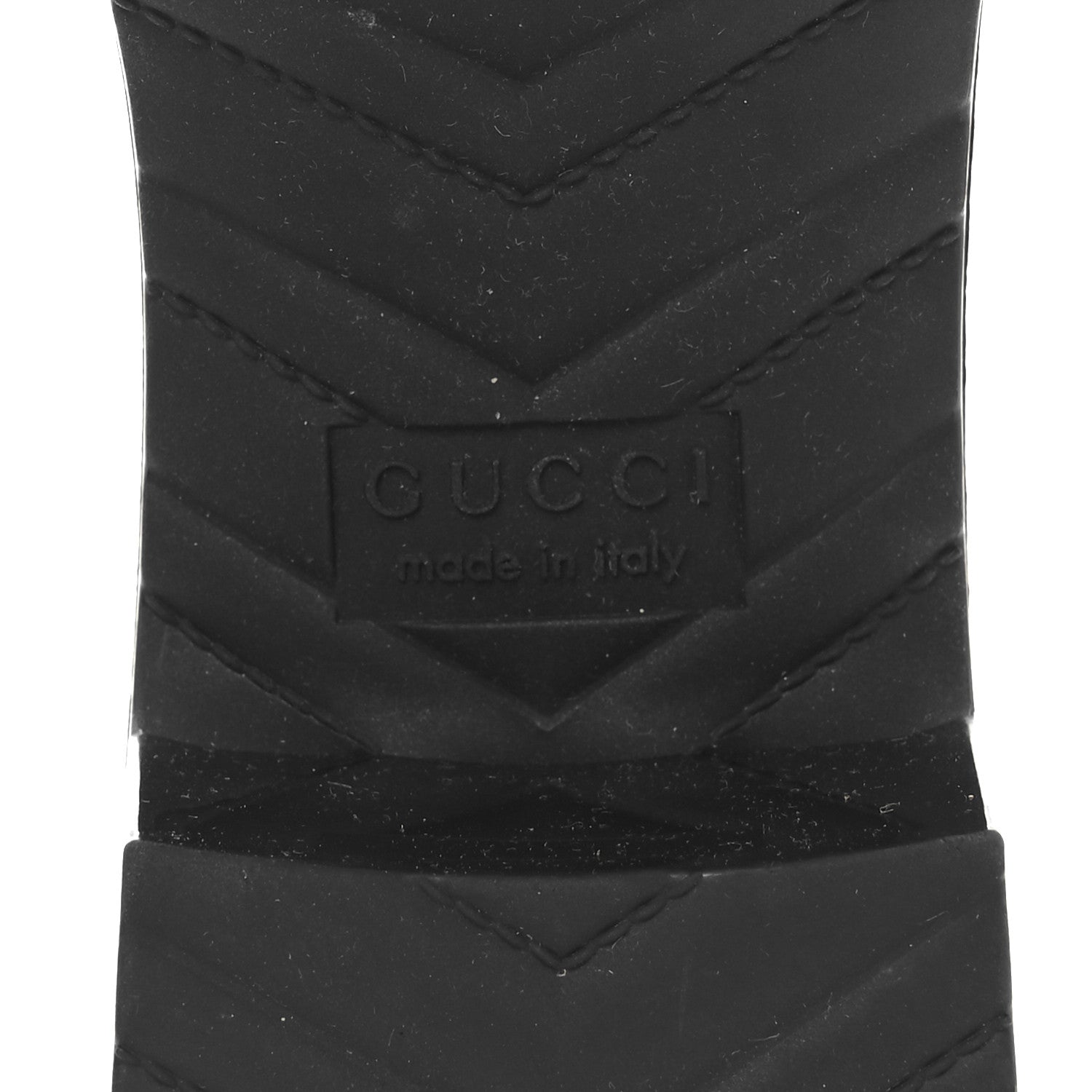 Rubber Gucci Logo Womens Platform 20/60mm Slide Sandals 38 Black
