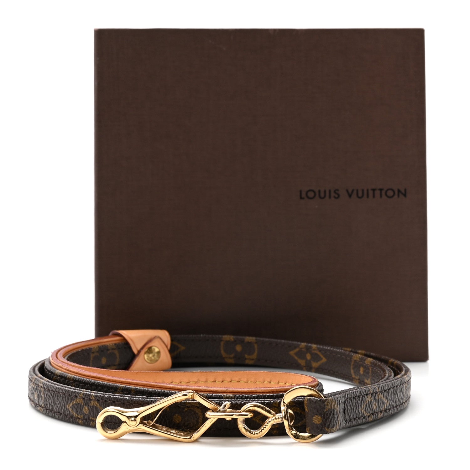 Monogram Baxter Dog Leash MM