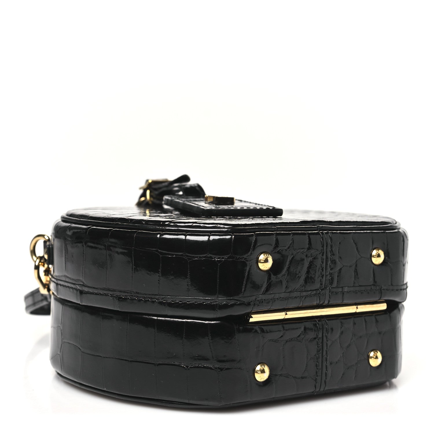Crocodile Petite Boite Chapeau Black