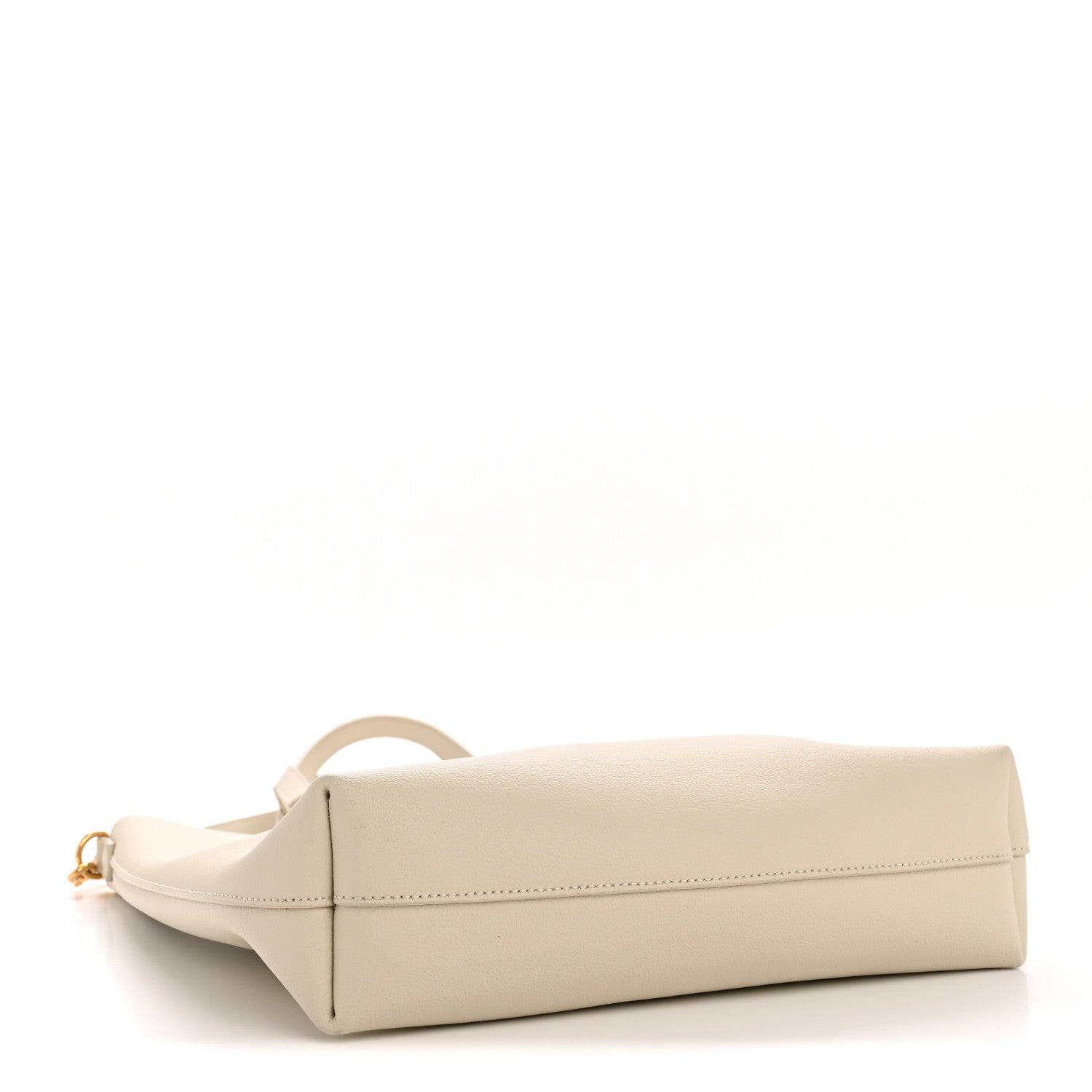 Calfskin North South Shopping Tote Crema Soft