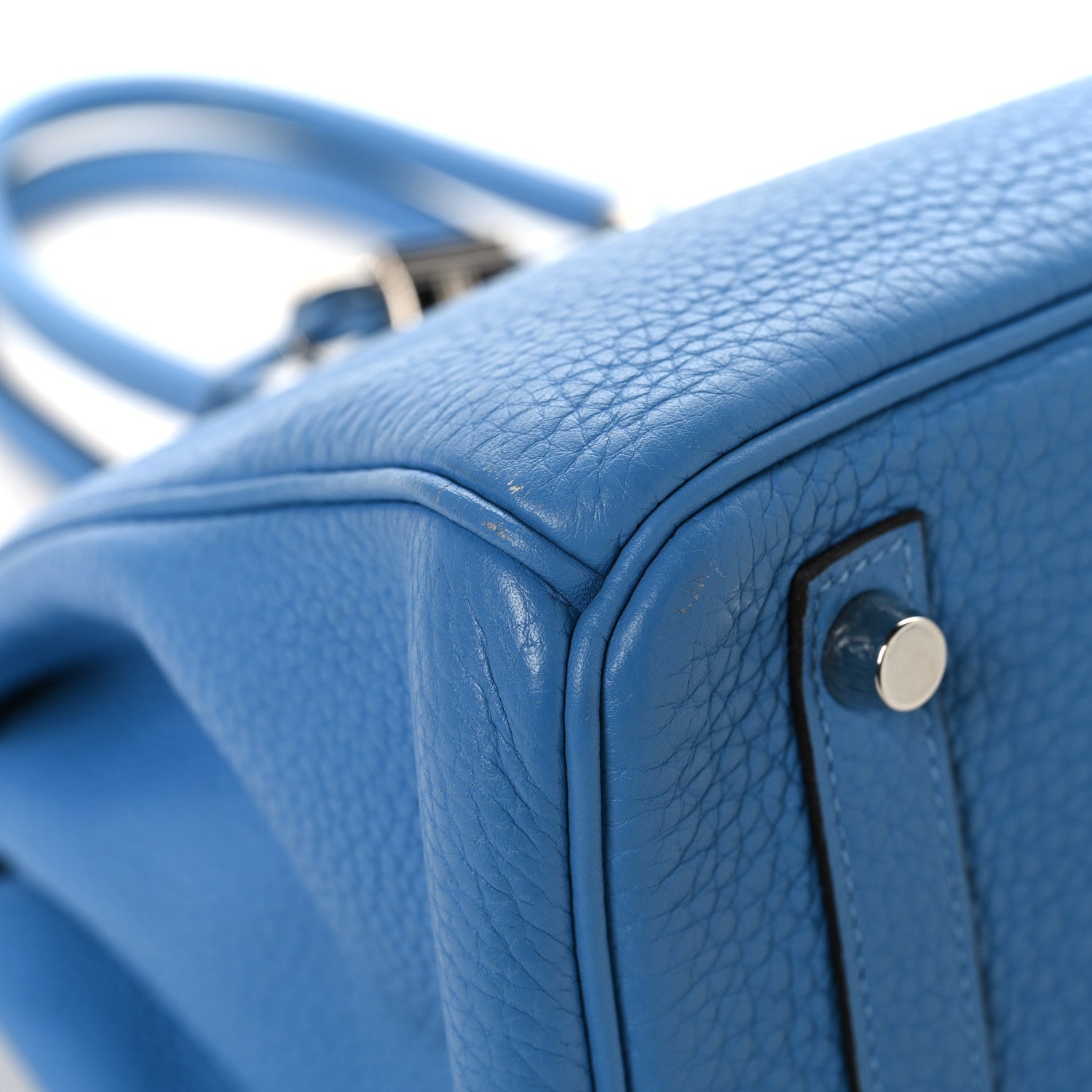 Taurillon Clemence Birkin 30 Bleu Paradis