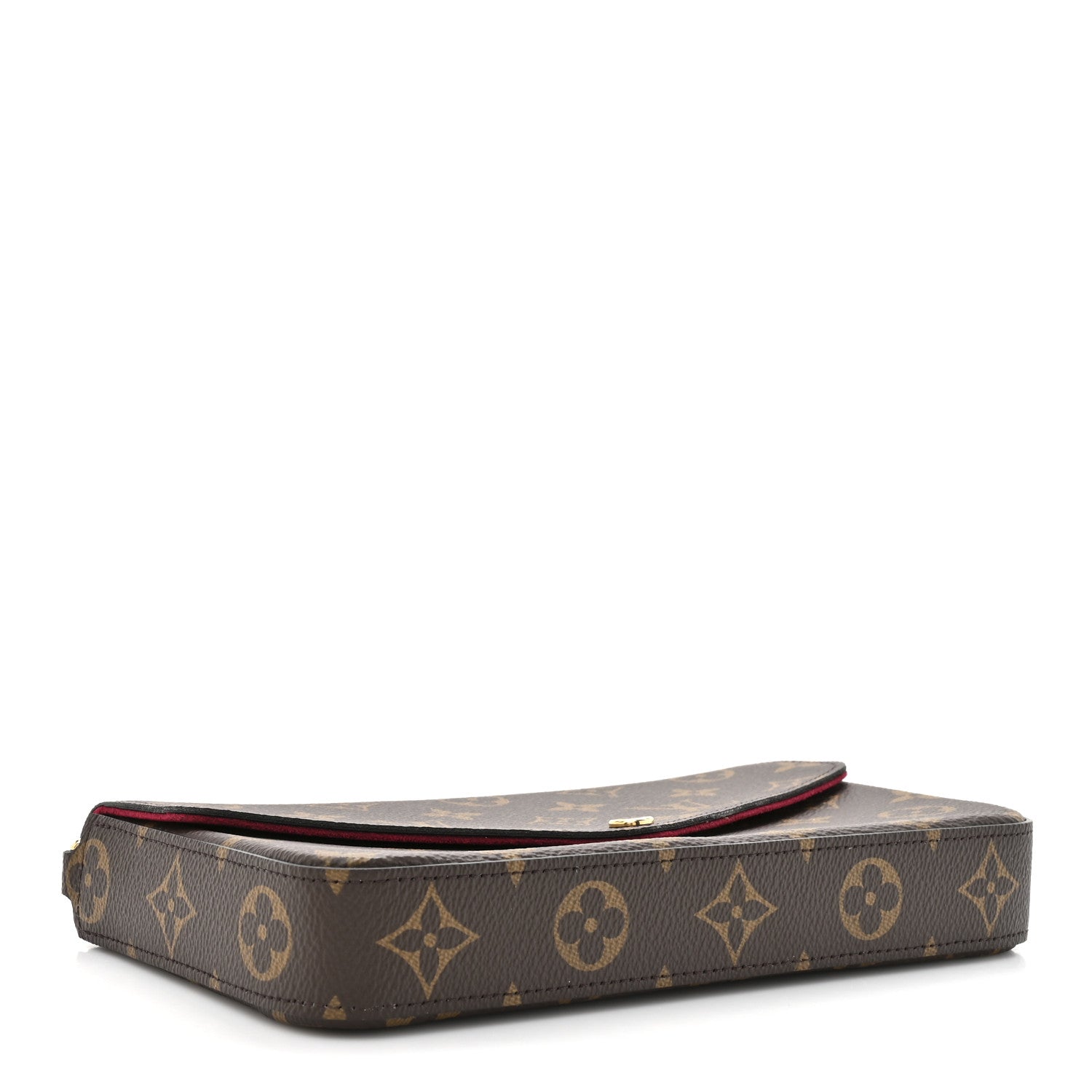 Monogram Pochette Felicie Chain Wallet Fuchsia