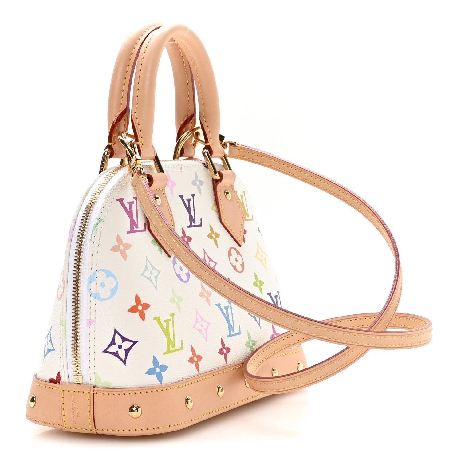 LV x TM Monogram Multicolor Alma BB White