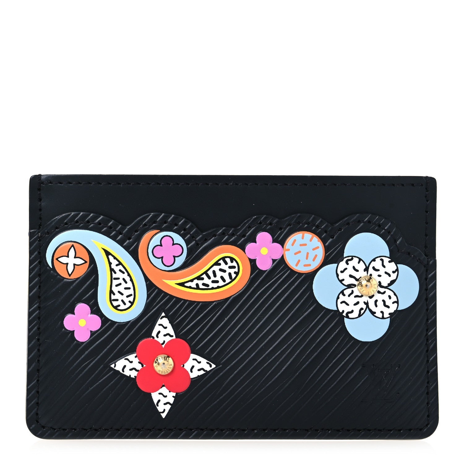 Epi Flower Remix Card Holder Black