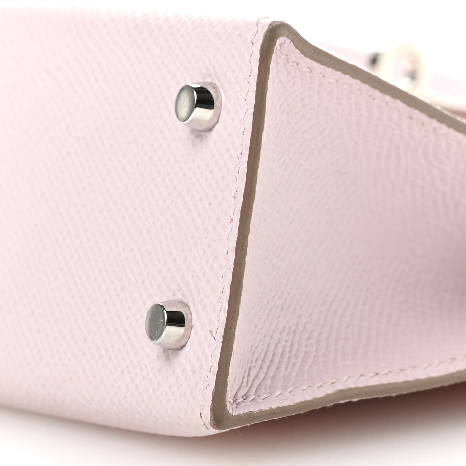 Epsom Horseshoe Mini Kelly Sellier 20 Mauve Pale Gris Perle
