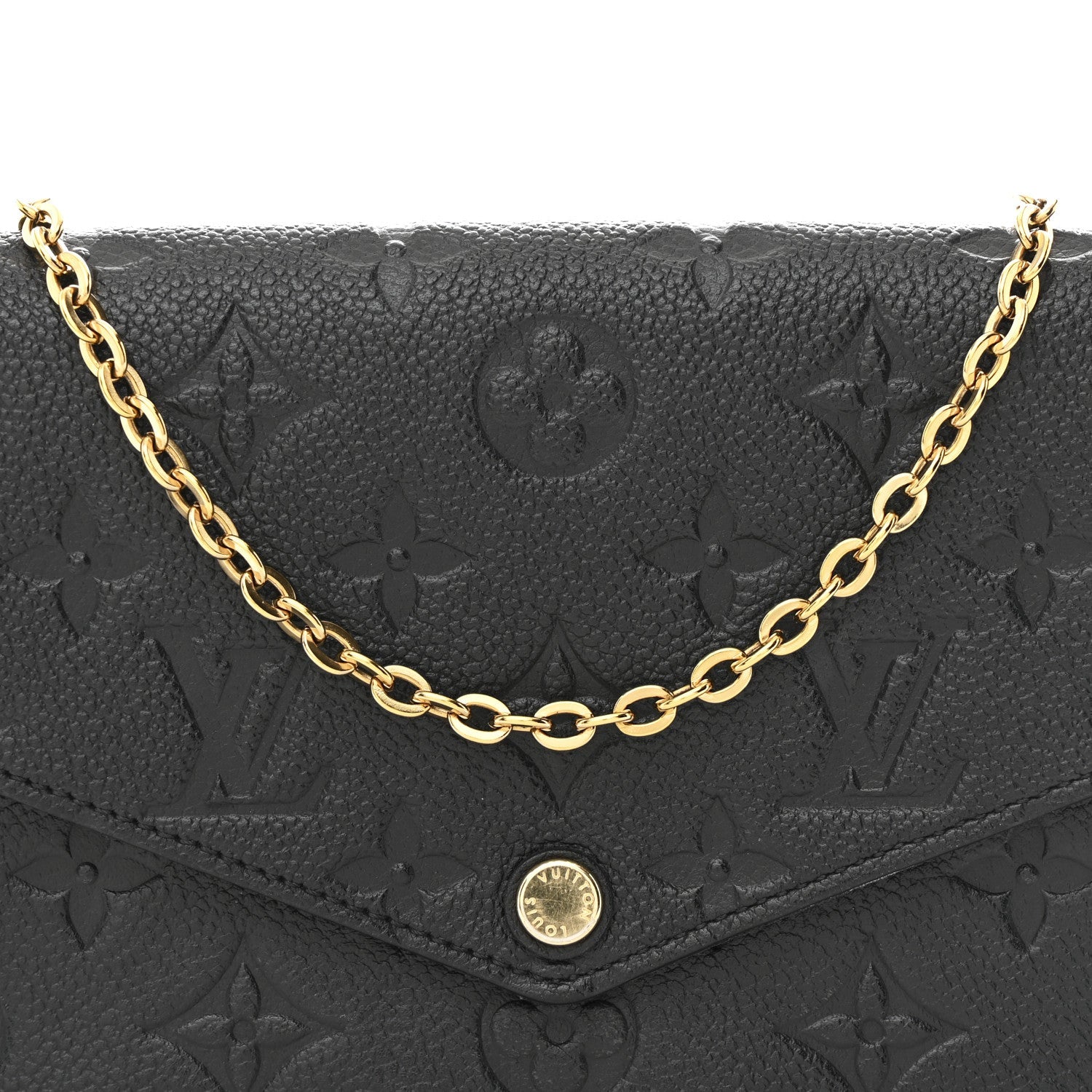 Empreinte Pochette Felicie Chain Wallet Black