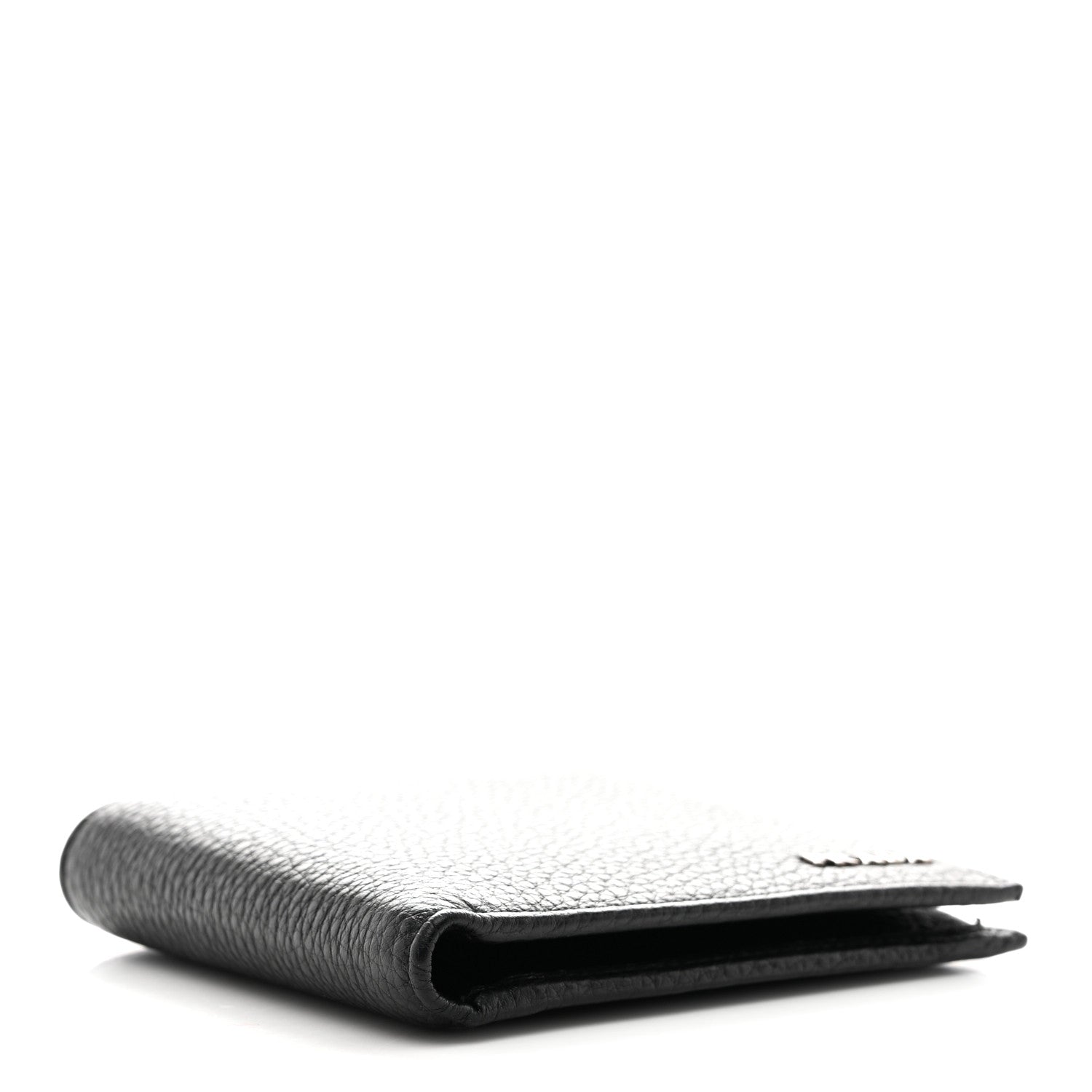Vitello Grain Bi-Fold Wallet Black