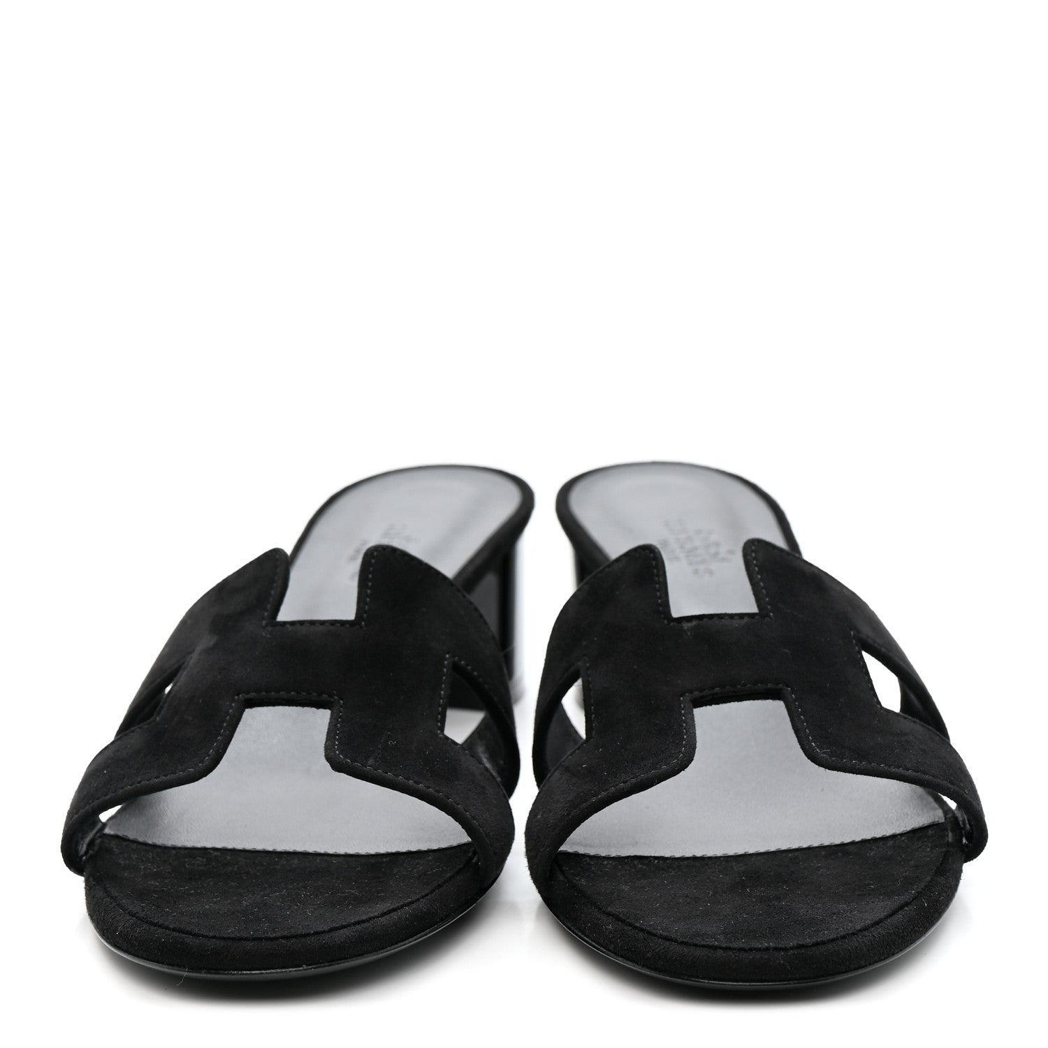 Suede Goatskin Oasis Sandals 38.5 Black