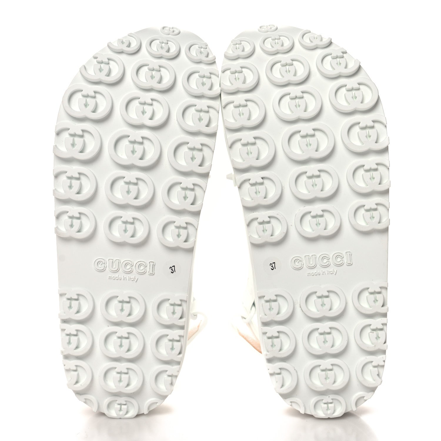 Soft Rubber Horsebit Touch Womens Strapped Sandals 37 Great White