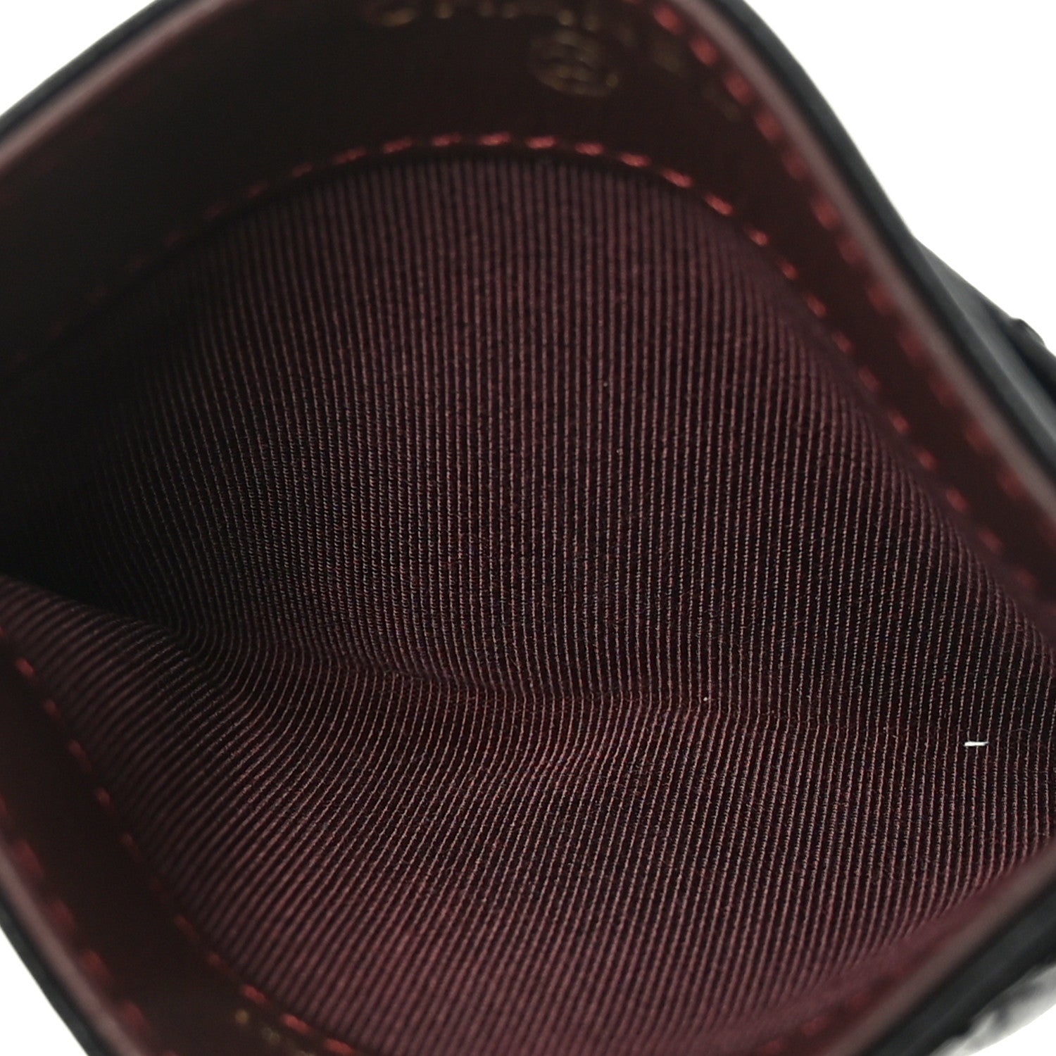 Lambskin Quilted Card Holder Black