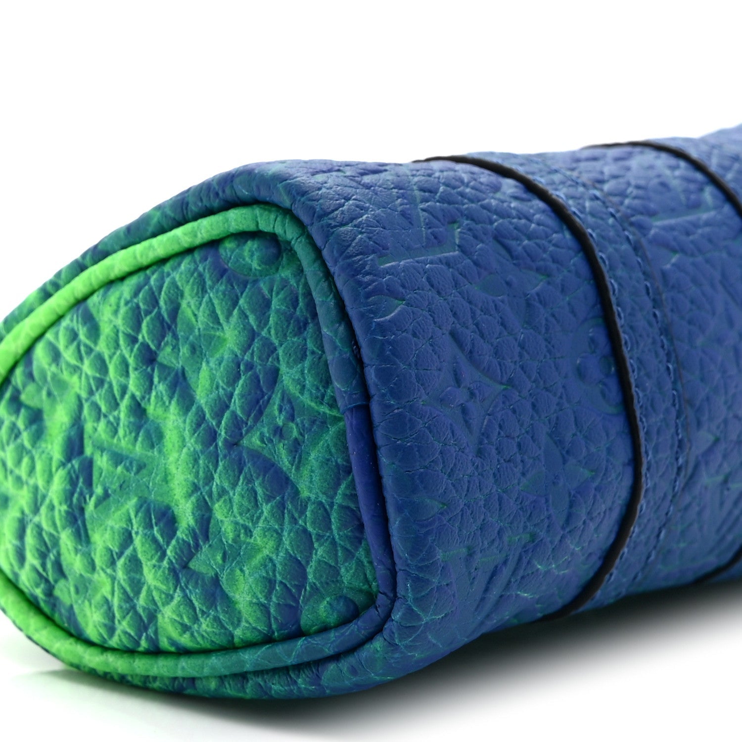 Taurillon Illusion Mini Keepall Earphones Pouch Bleu Vert