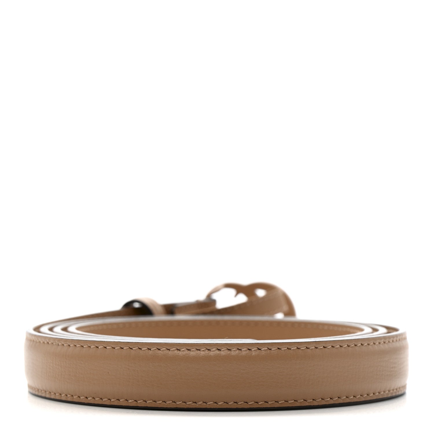 Azalea Calfskin Enamel Monochrome Double G 20mm Belt 110 44 Camelia