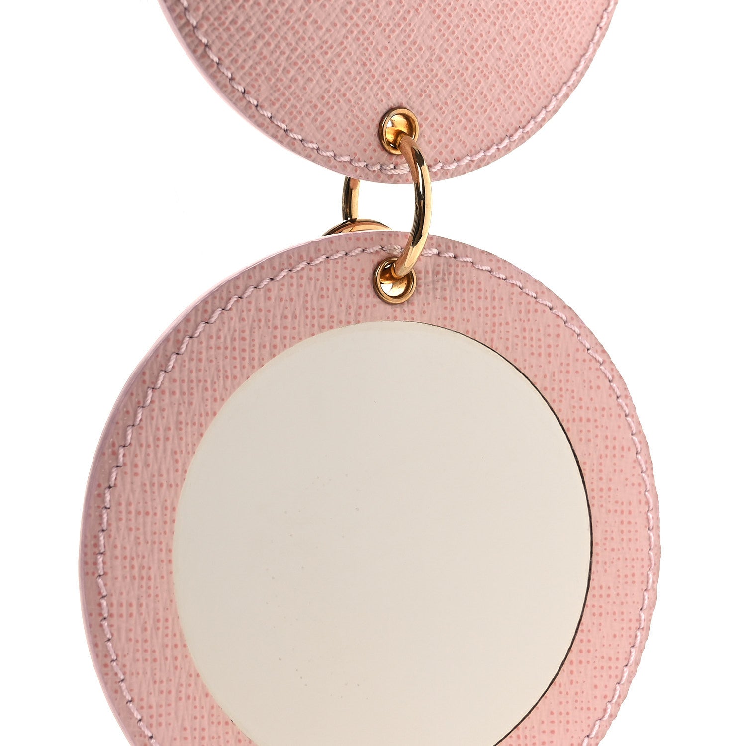 Monogram LV Mirror Bag Charm Key Holder Rose Ballerine