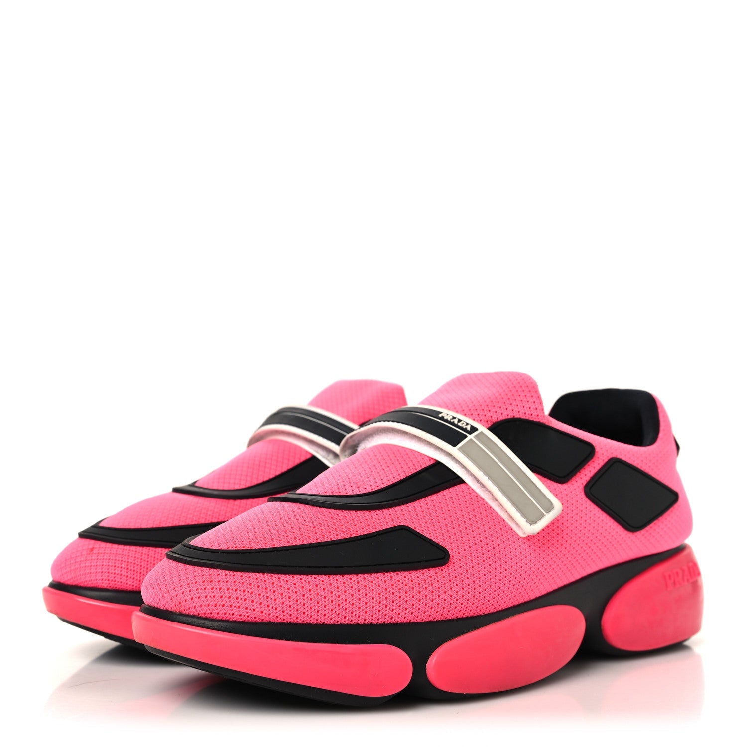 Knit Cloudbust Sneakers 40 Rosa Fluo Black