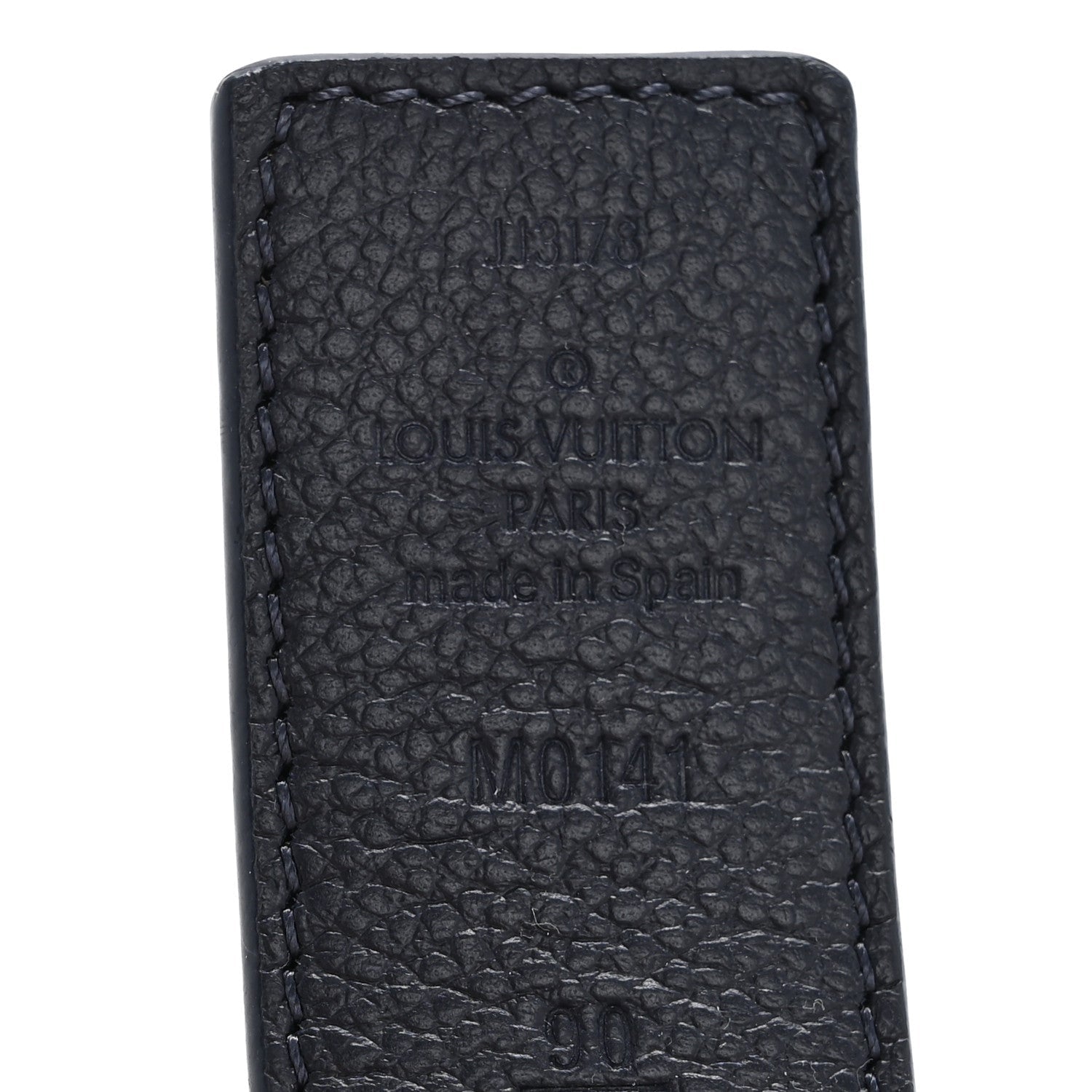 Calfskin Monogram 30mm LV Initiales Reversible Belt 90 36 Blue