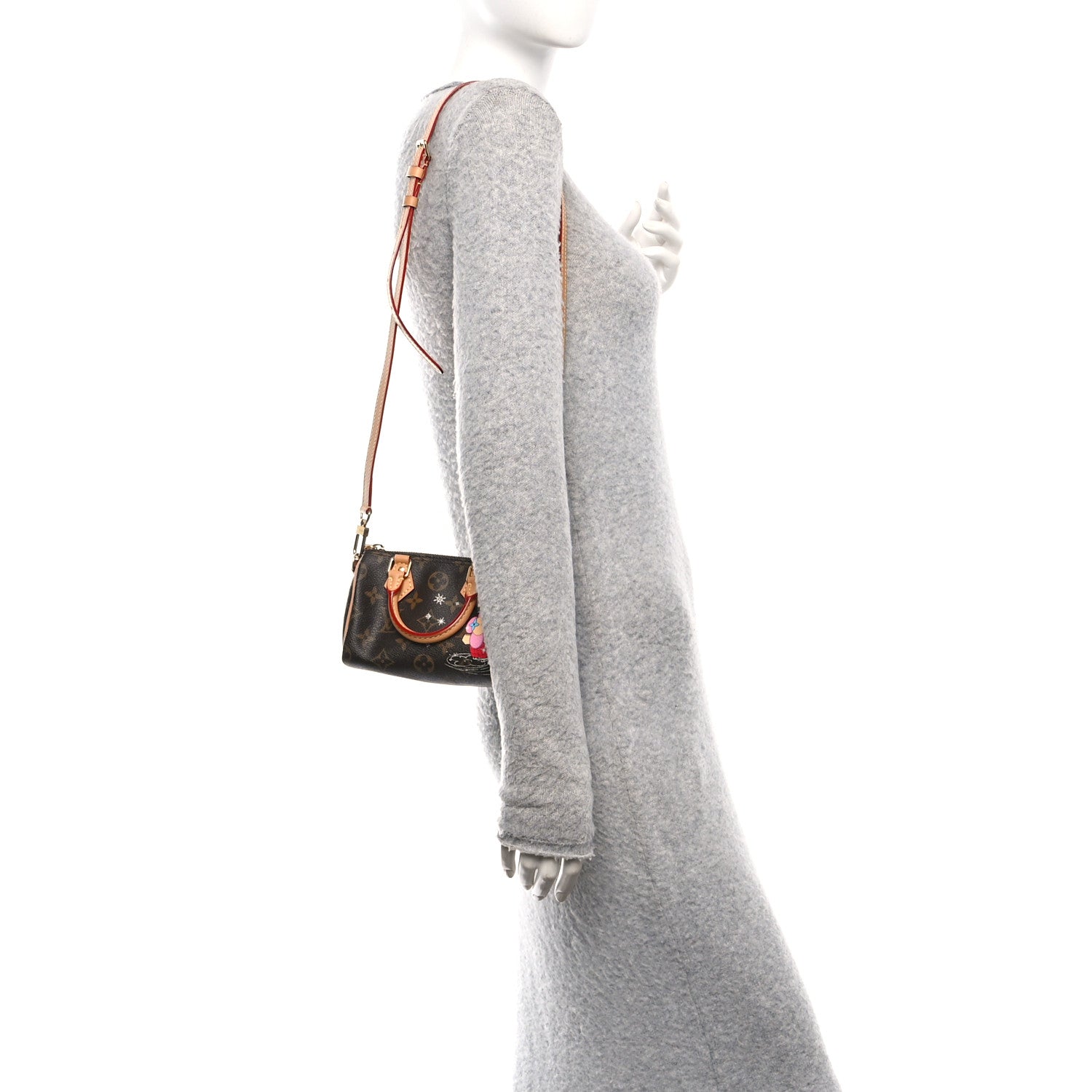 Monogram Vivienne Ice Skating Nano Speedy Bandouliere Pink