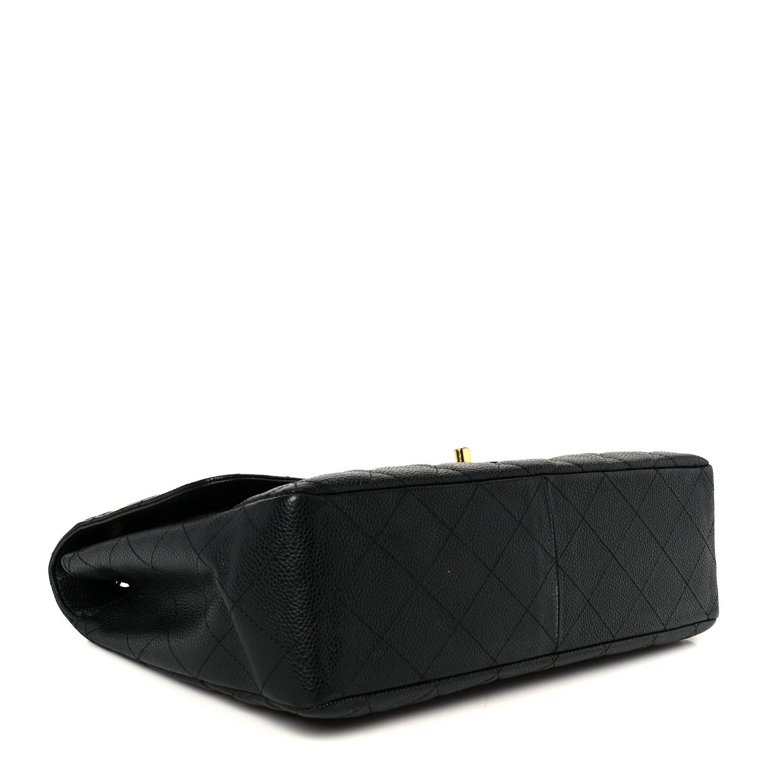 Caviar Quilted Jumbo Single Flap Black