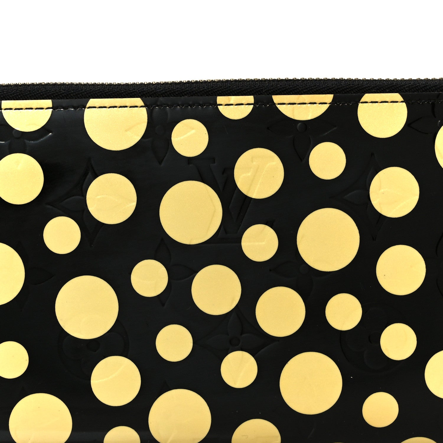 Vernis Kusama Infinity Dots Zippy Wallet Black