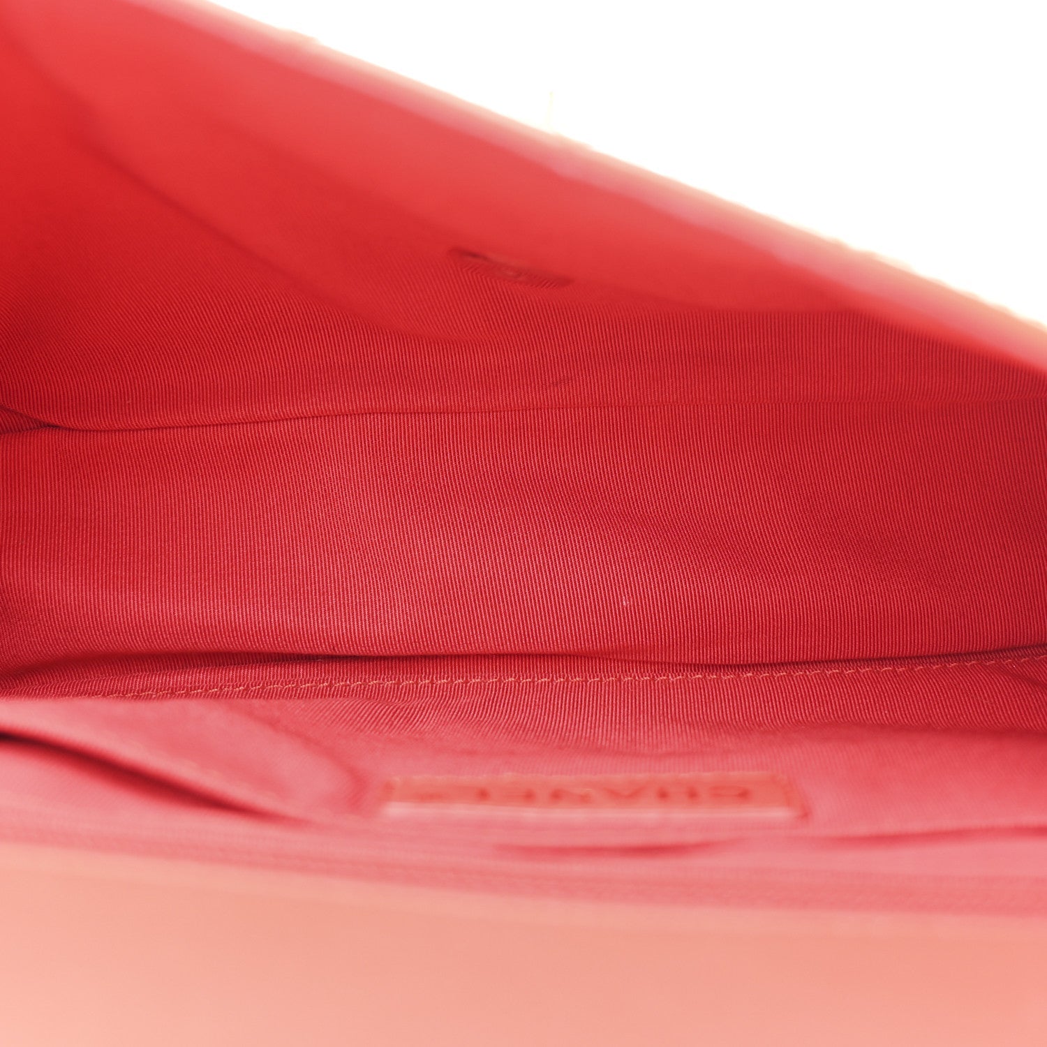 Patent Calfskin Quilted Valentine Charms Medium Single Flap Red