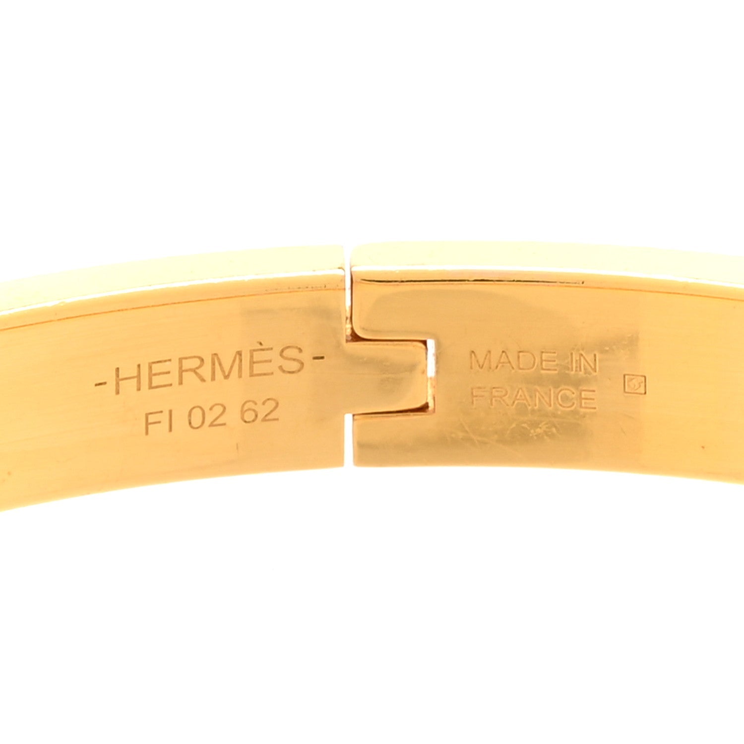 Enamel Mini Clic Chaine d'Ancre Bracelet Jaune Or White