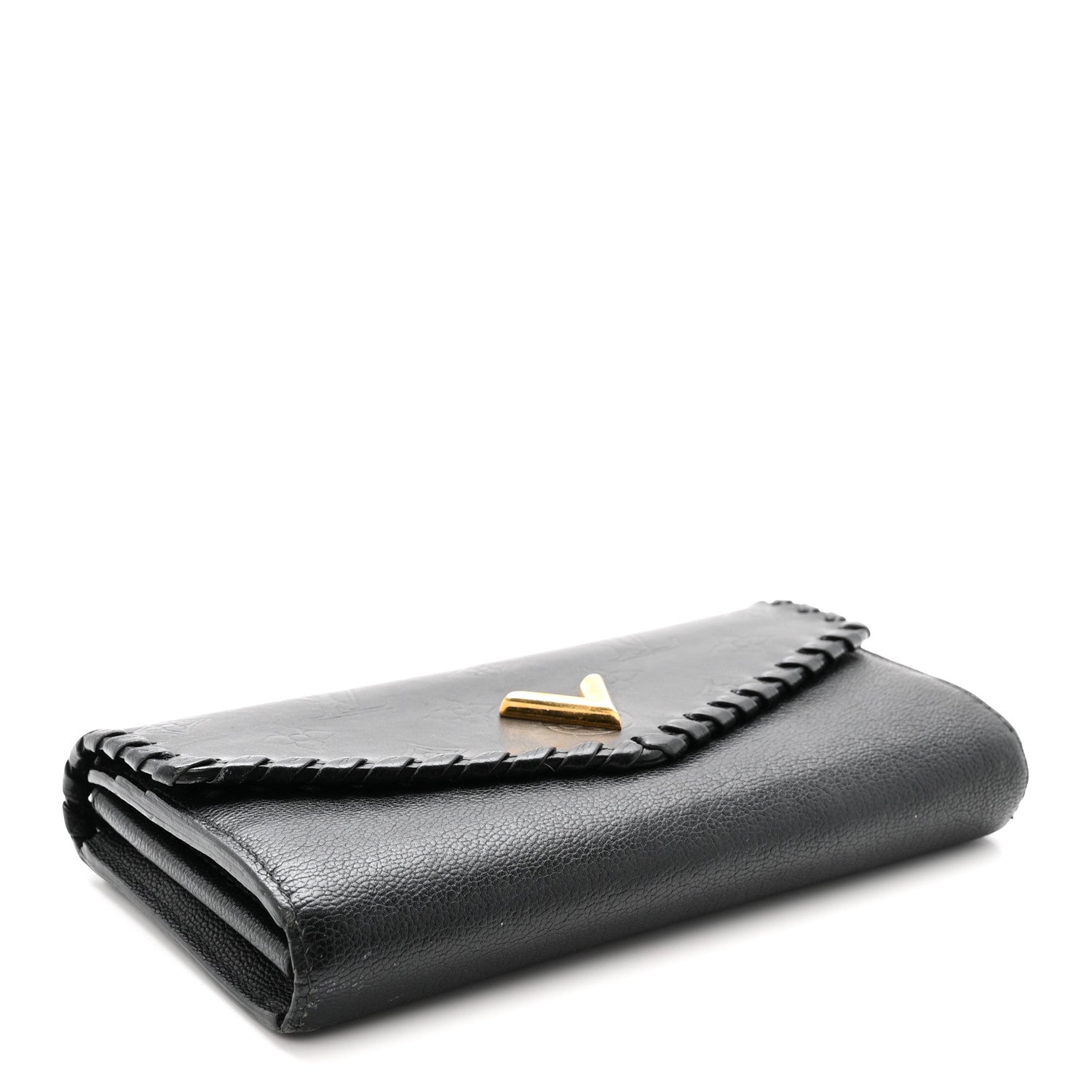 Monogram Cuir Plume Very Wallet Black