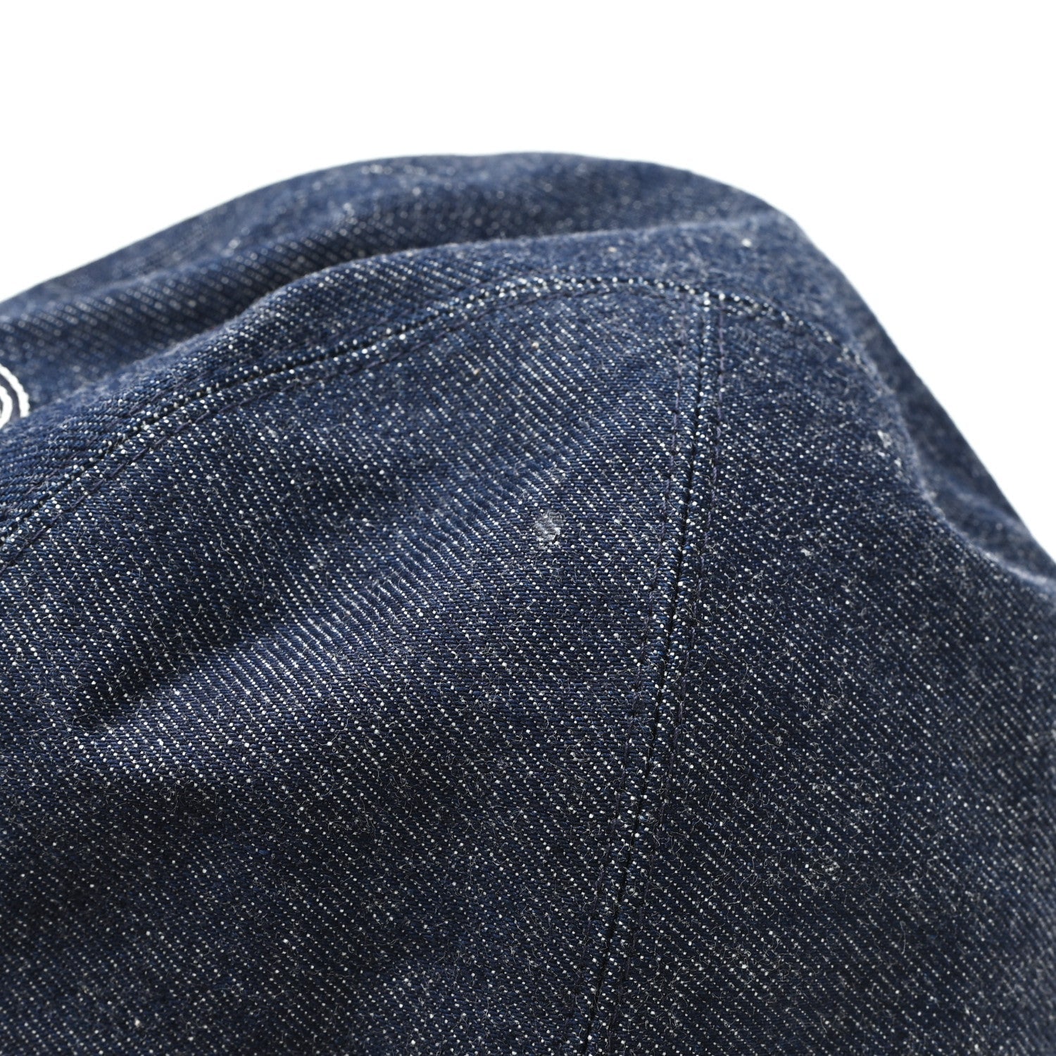 Cotton Denim Embroidered Davis Emile Hat 56 Indigo