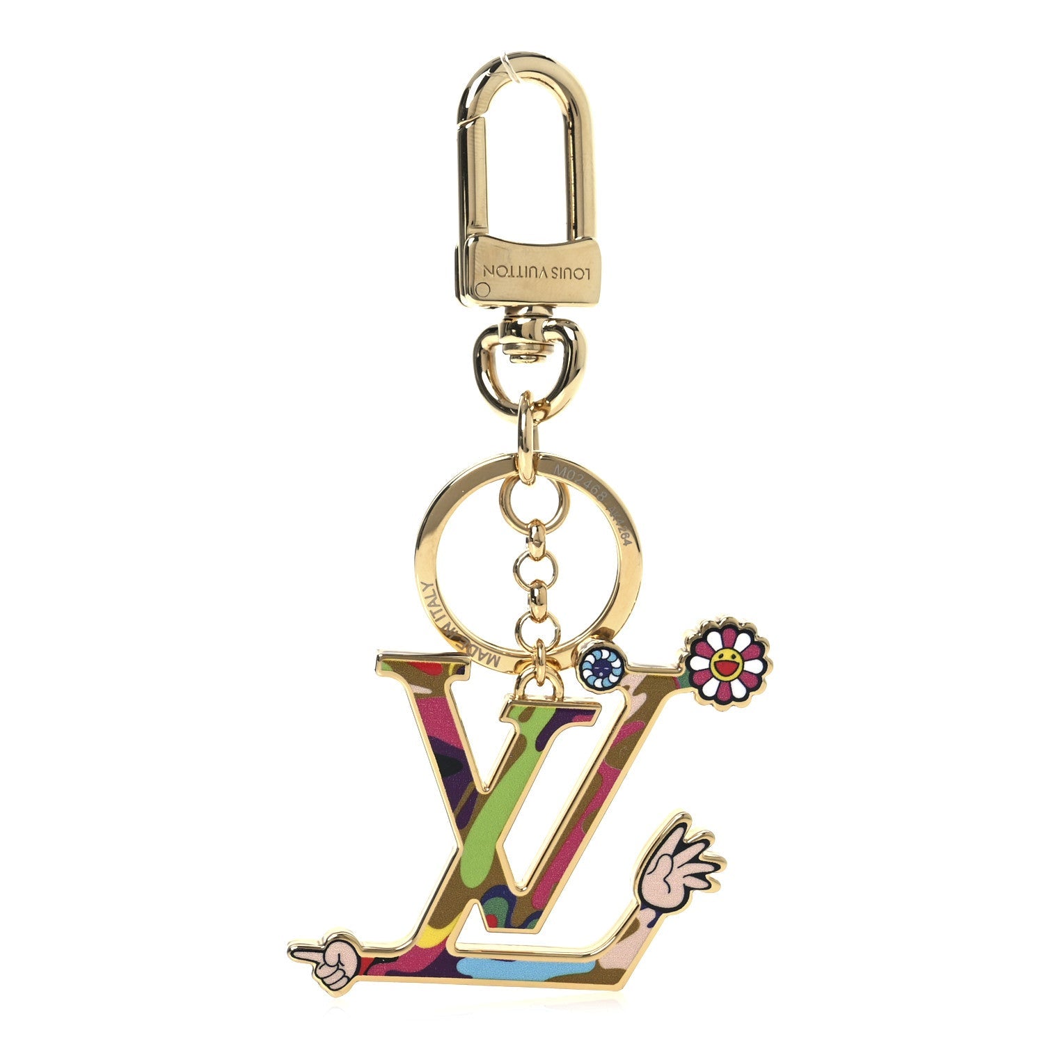 LV X TM Iconic Superflat Bag Charm Key Holder Multicolor