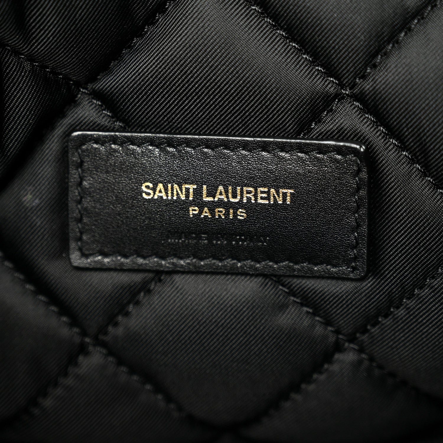 Calfskin Quilted Embroidered Cassandre Large Cosmetic Pouch Black