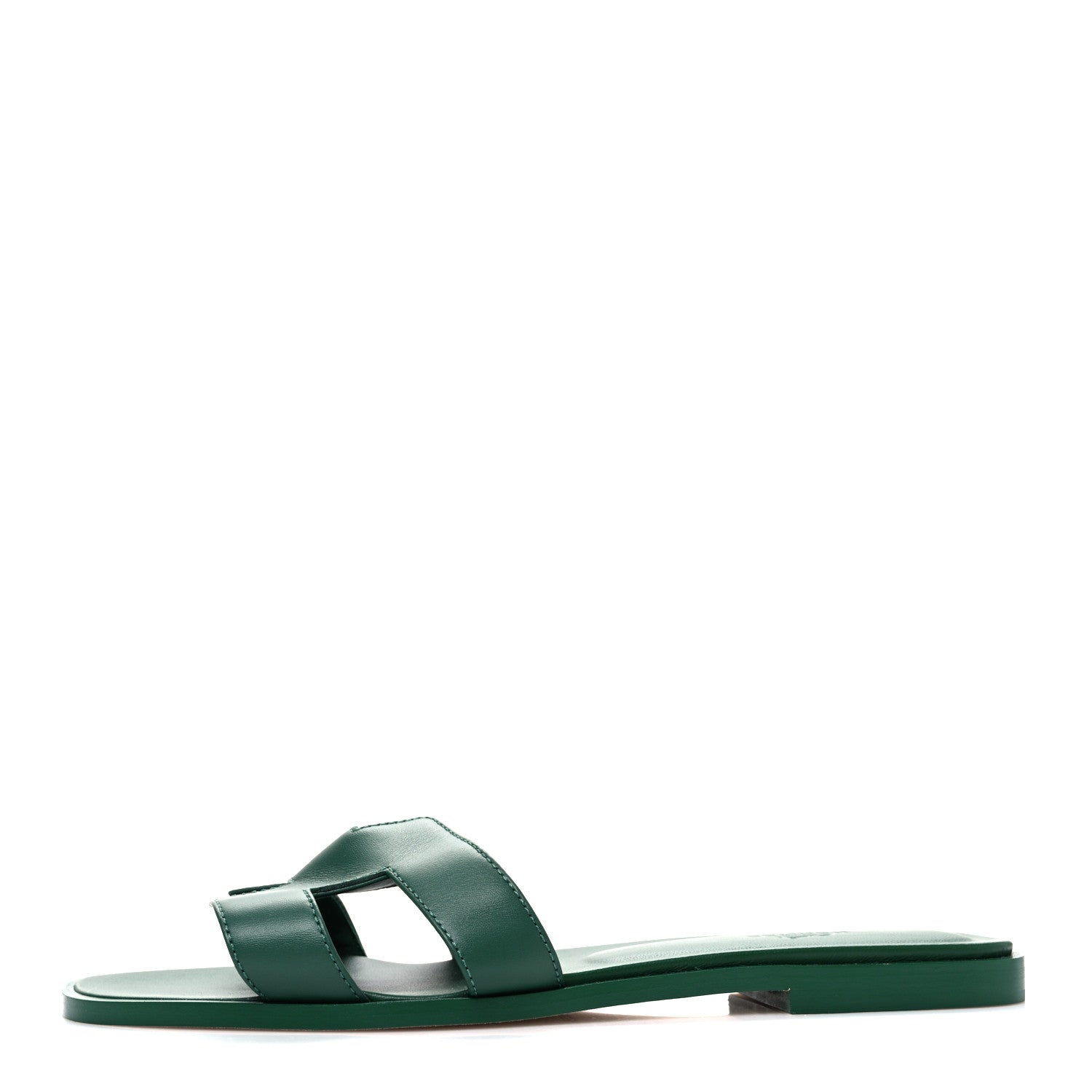Calfskin Oran Sandals 40.5 Vert Electrique