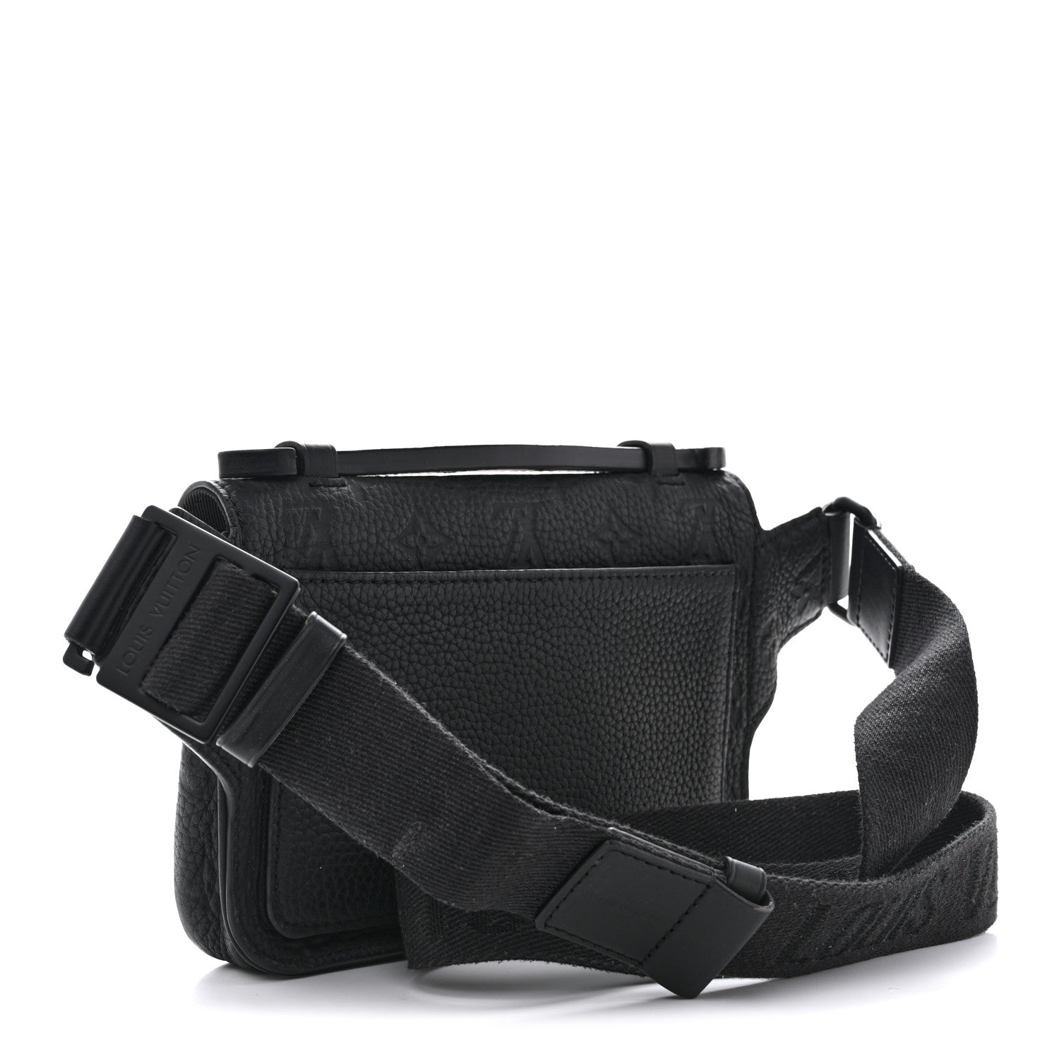 Taurillon Monogram S Lock Sling Bag Black