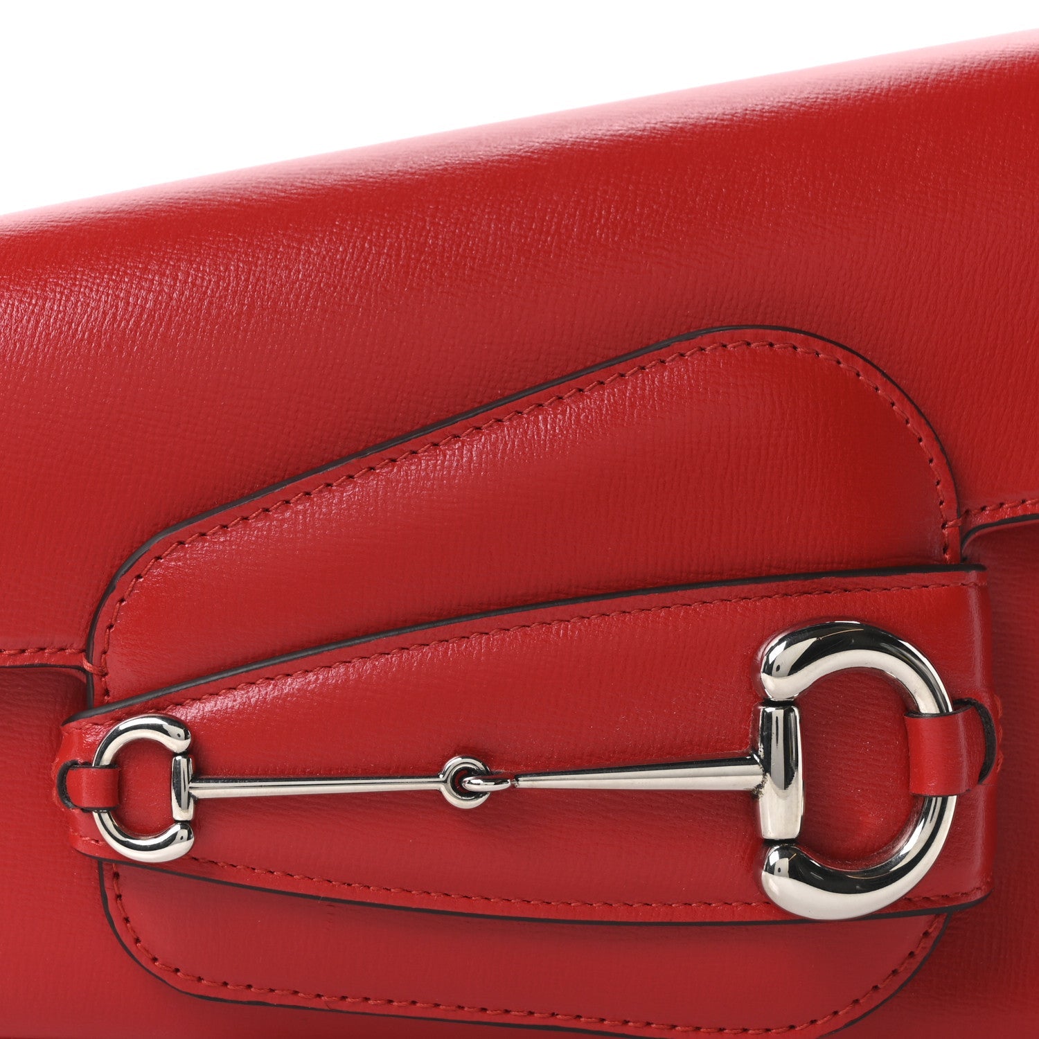Demetra Small Horsebit 1955 Asymmetric Shoulder Bag New Cherry Red