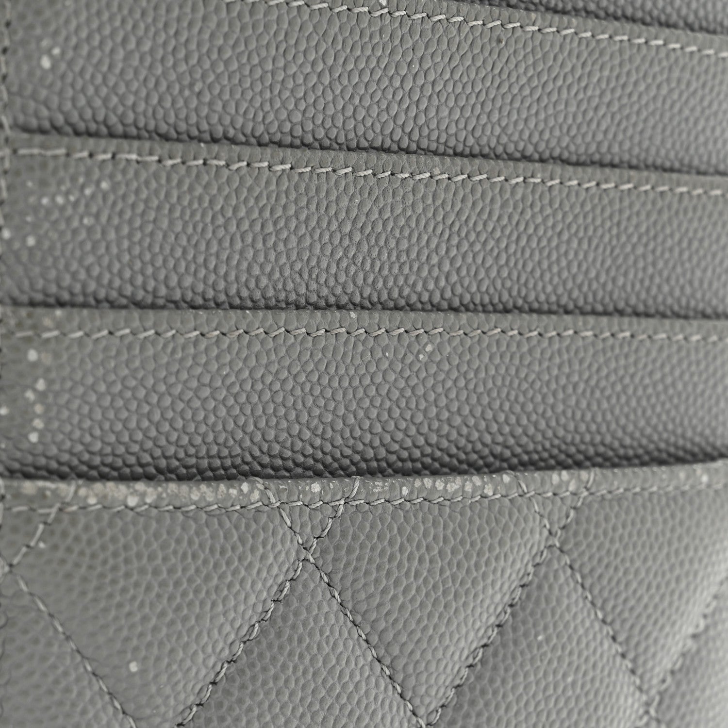 Caviar Quilted Classic iPhone Pouch Grey