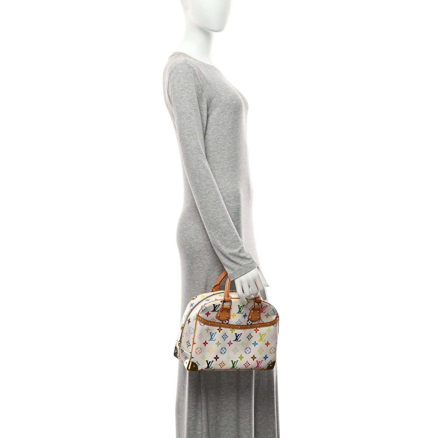 Monogram Multicolor Trouville White