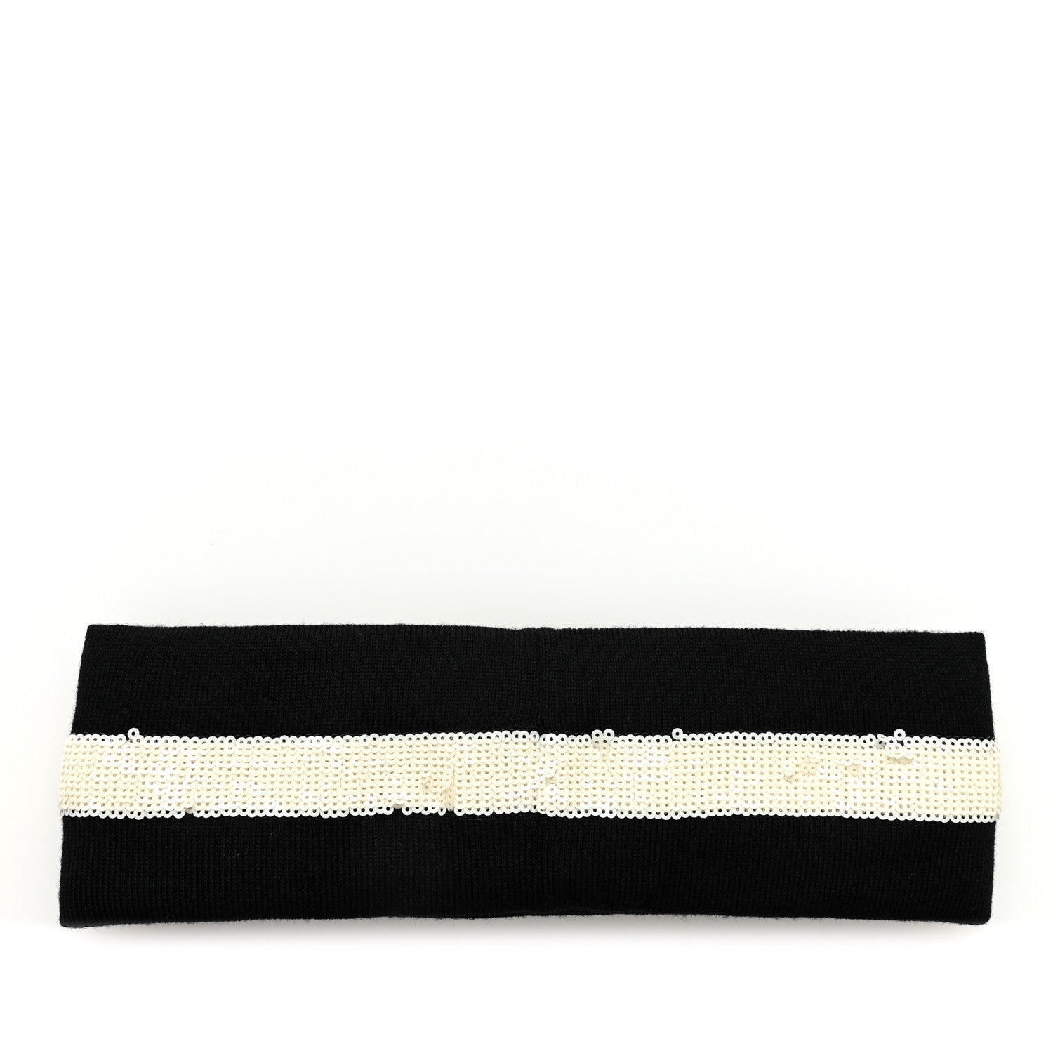 Sequin Polyester Headband M 57 Black White