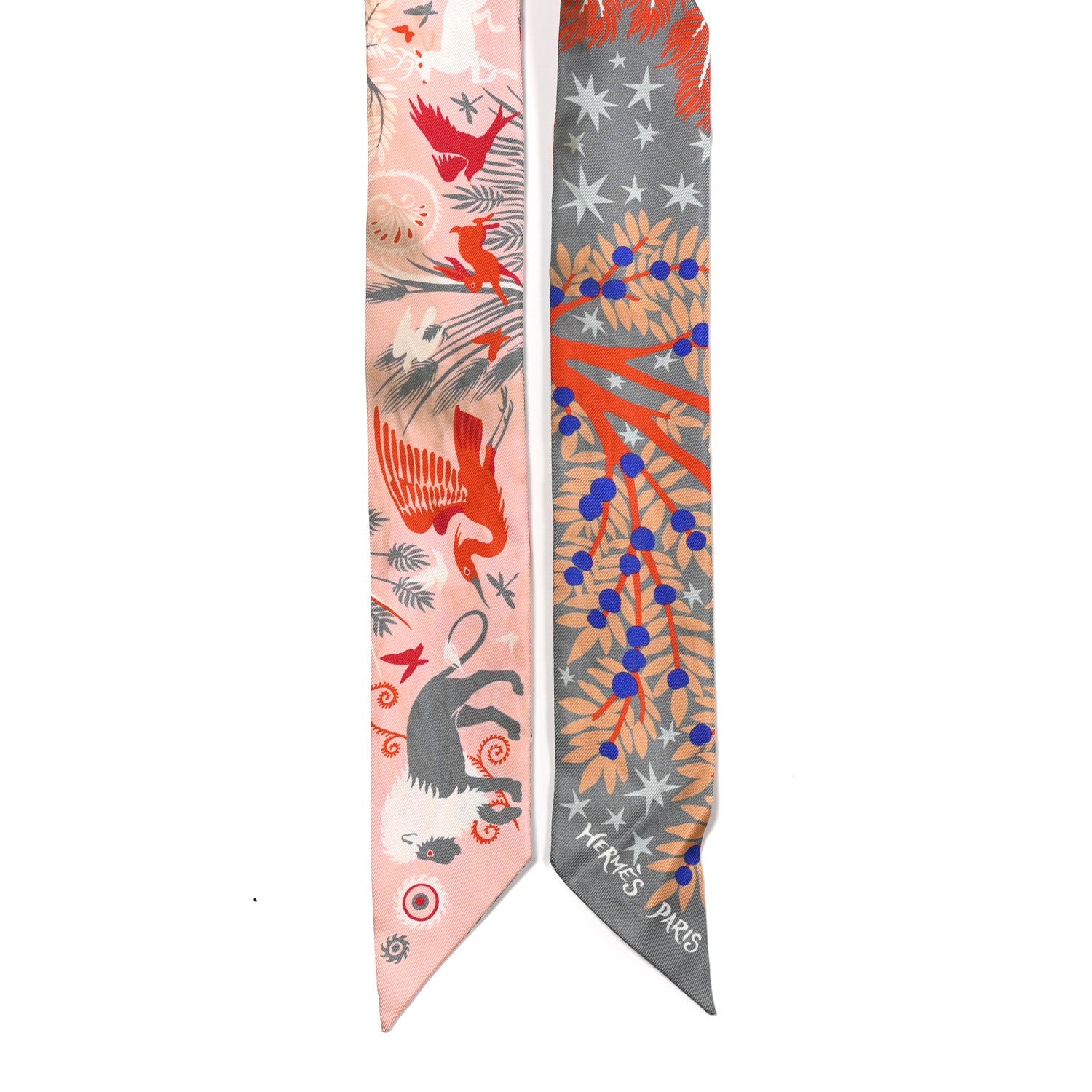 Silk Le Charme D Orphee Twilly Gris Acier Rose Poudre