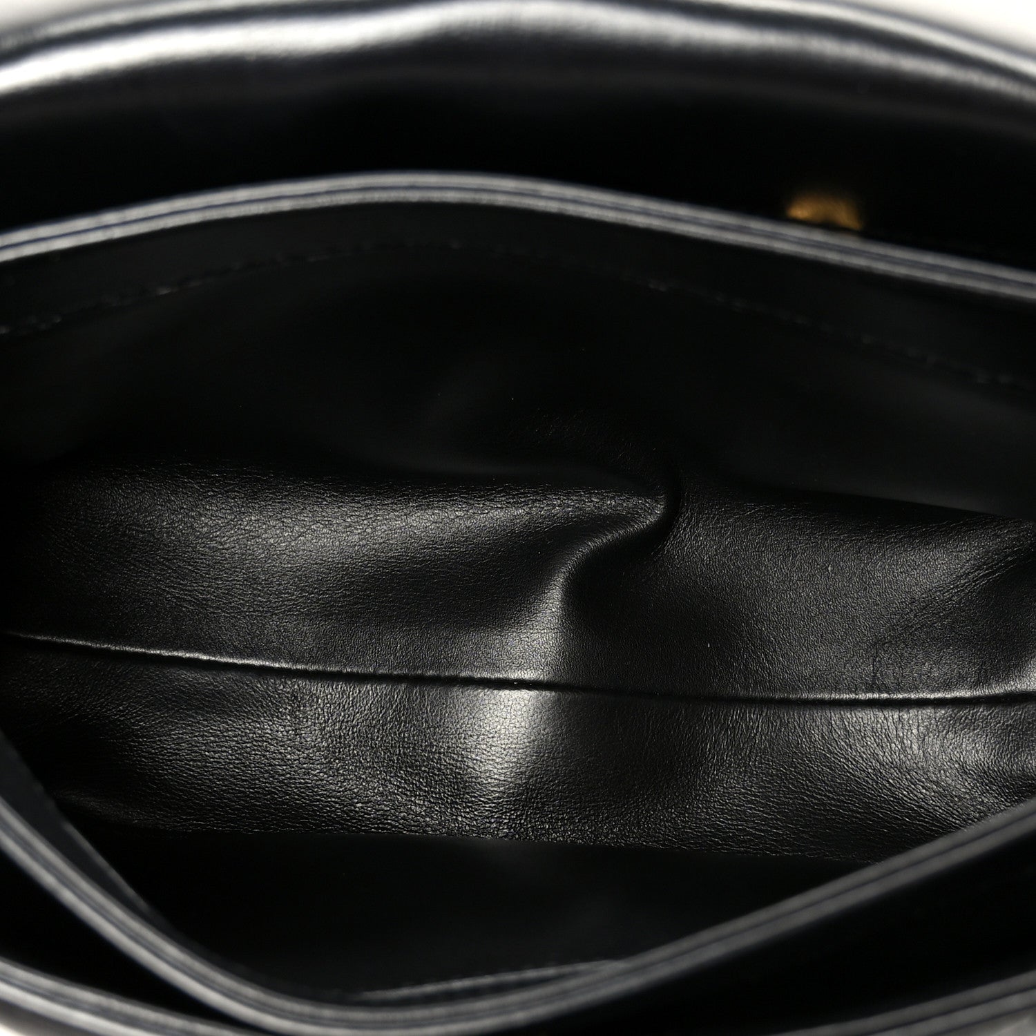 Lambskin Quilted Medium Color Match Flap Black