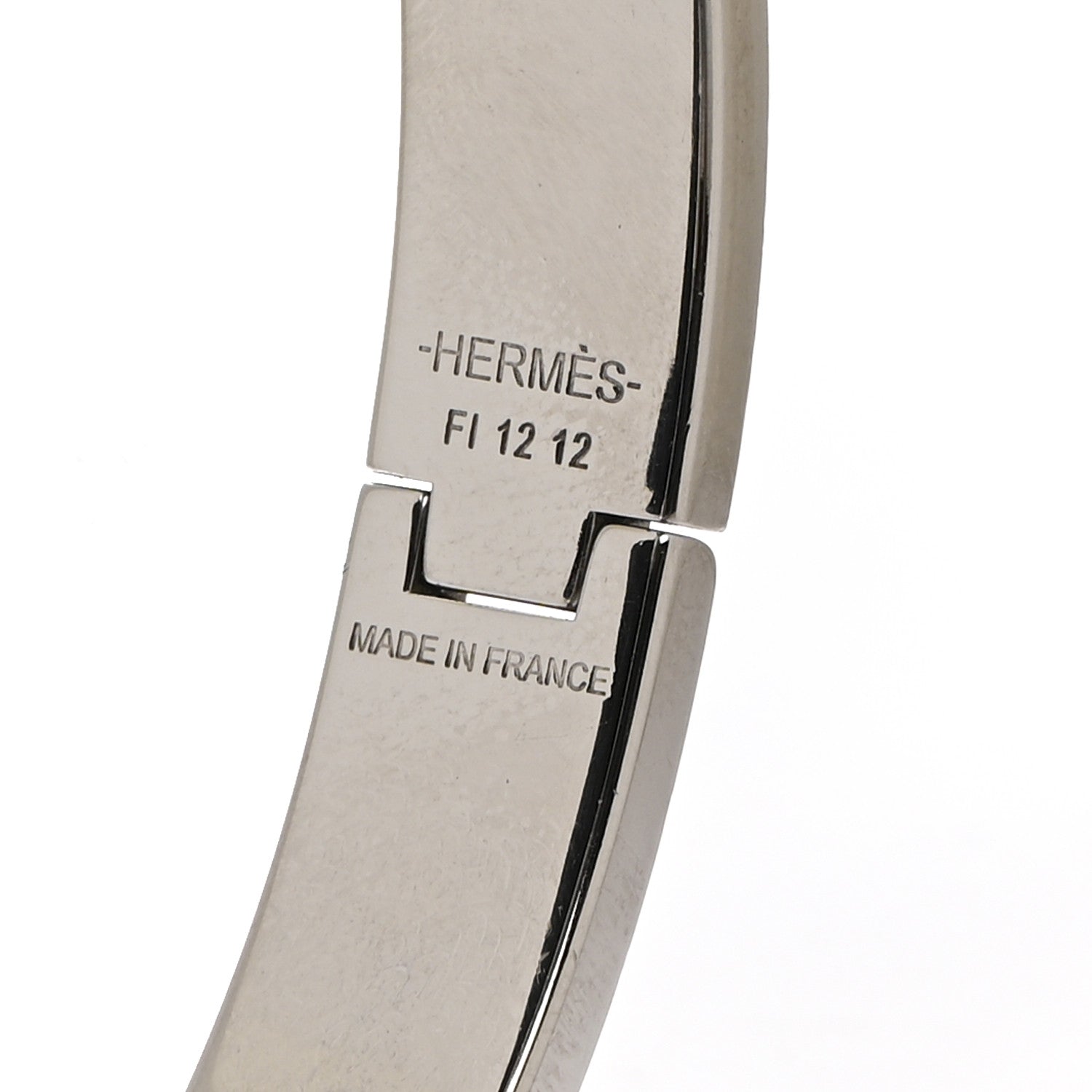 Matte Enamel Narrow Clic Clac H Bracelet GM Gris Etain