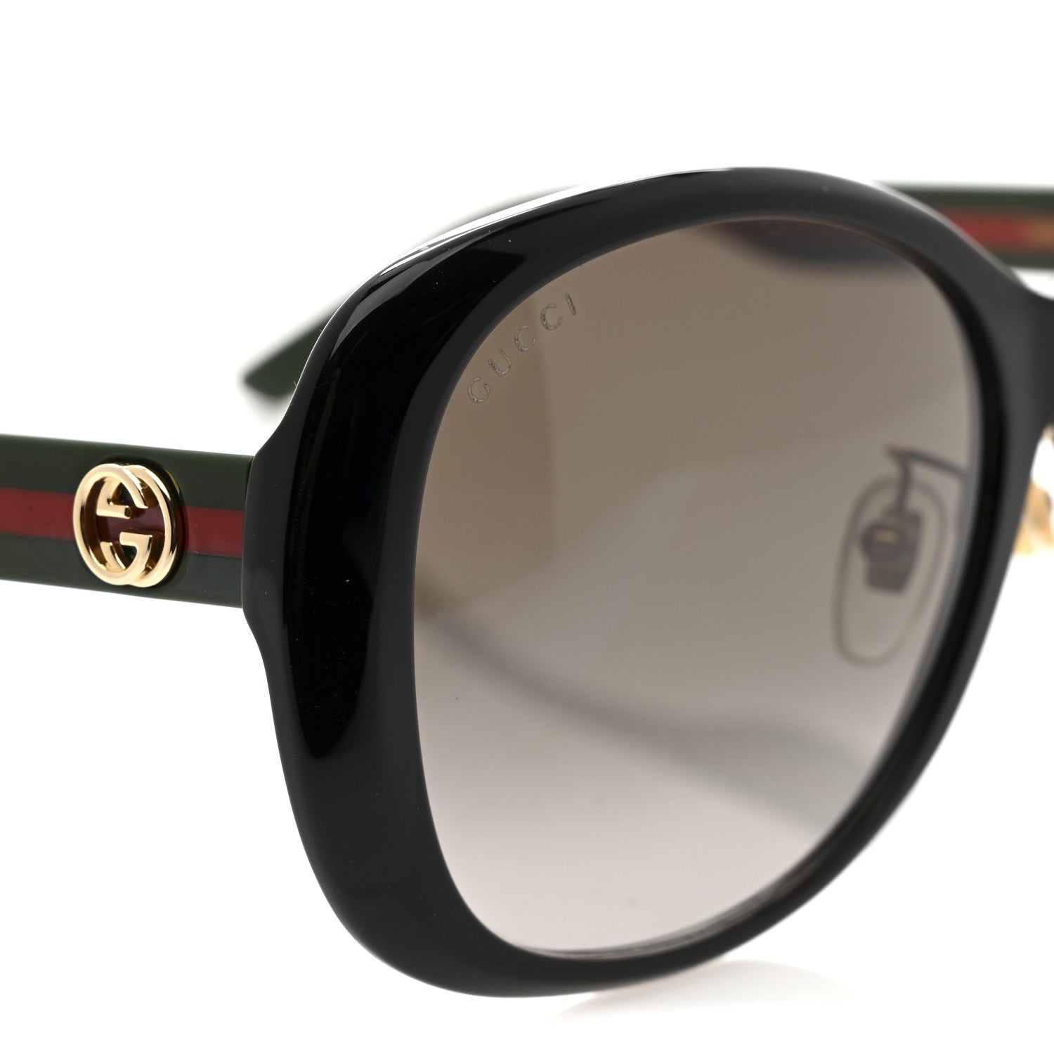 Acetate Round Eye GG Web Sunglasses GG0849SK Black Red Green