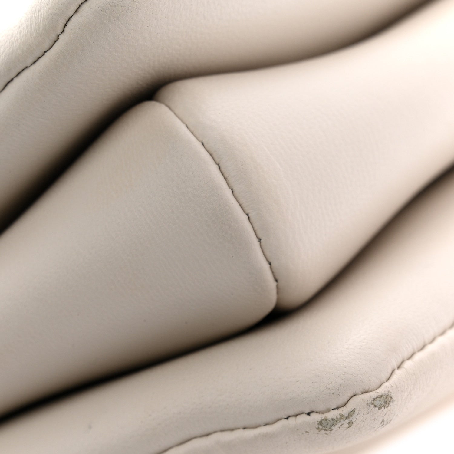Lambskin Embossed Monogram Coussin PM Beige Cream