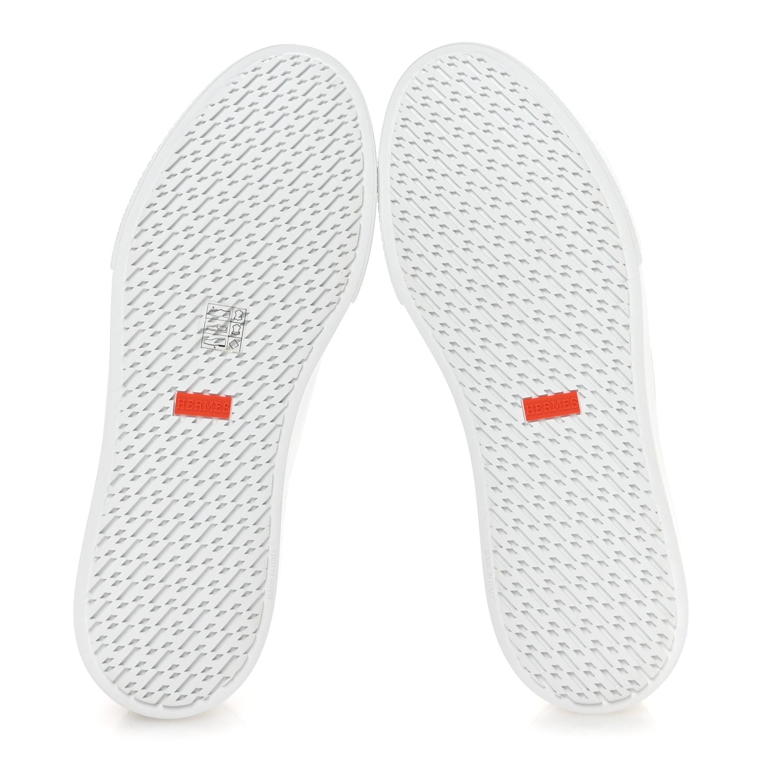 Calfskin Epsom Mens Day Sneakers 42 White