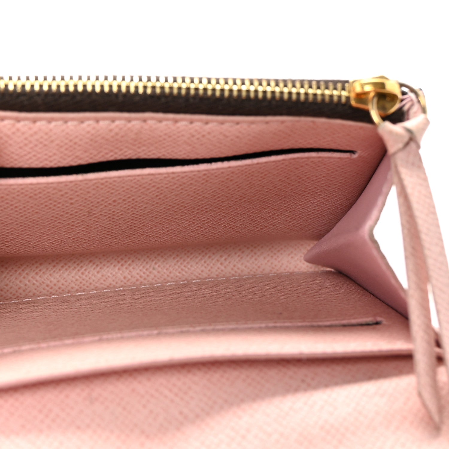 Damier Ebene Rosalie Coin Purse Rose Ballerine