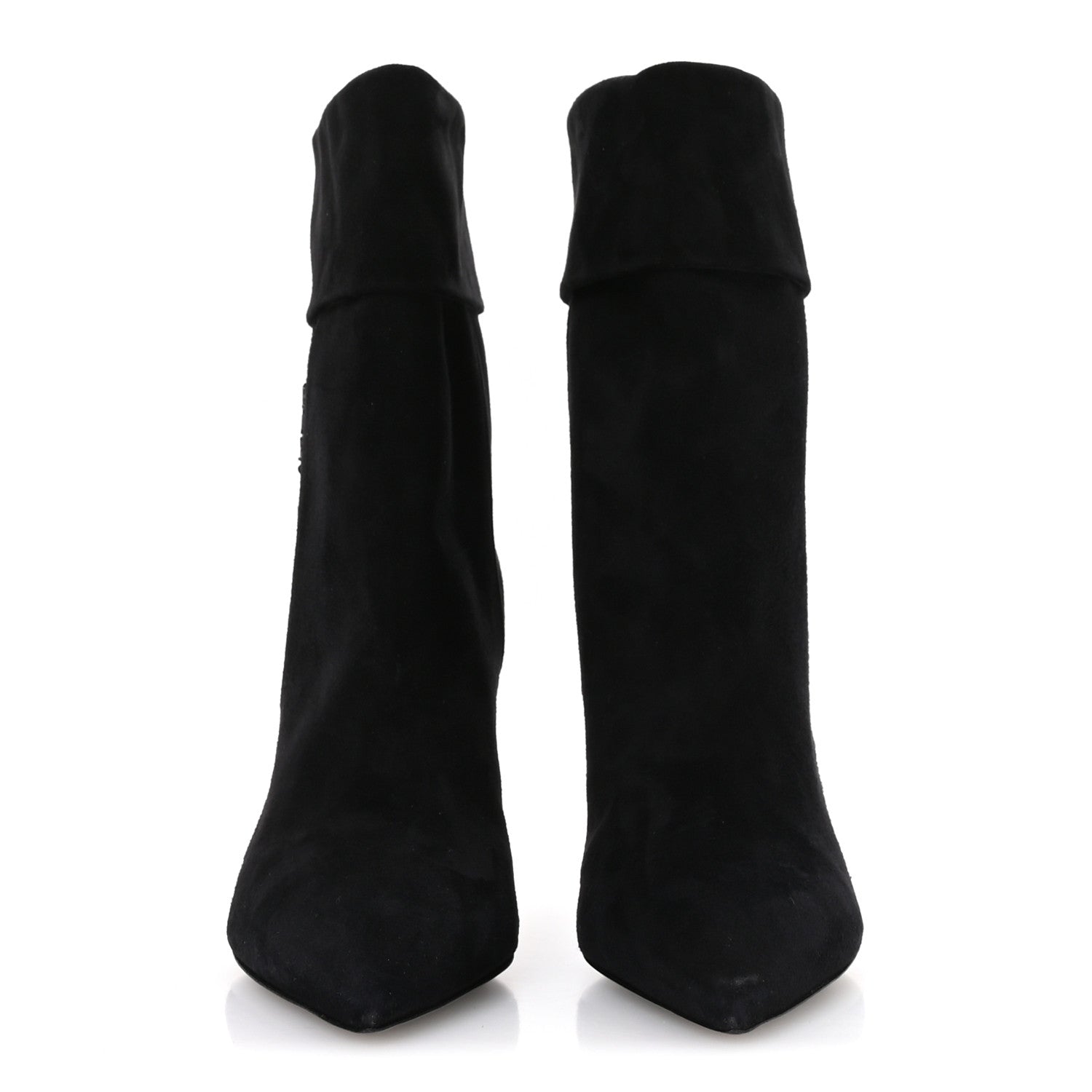 Kid Scamosciato Niki 85 Wedge Booties 38.5 Black