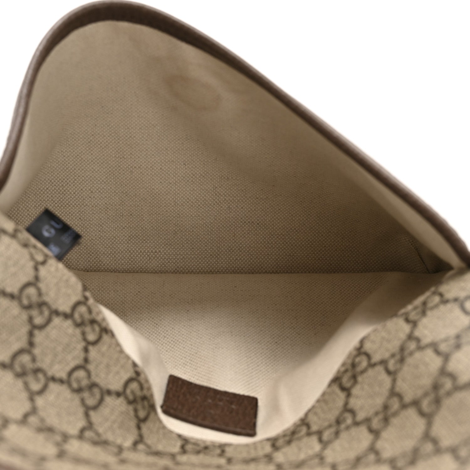 GG Supreme Monogram Neo Vintage Web Belt Bag Brown