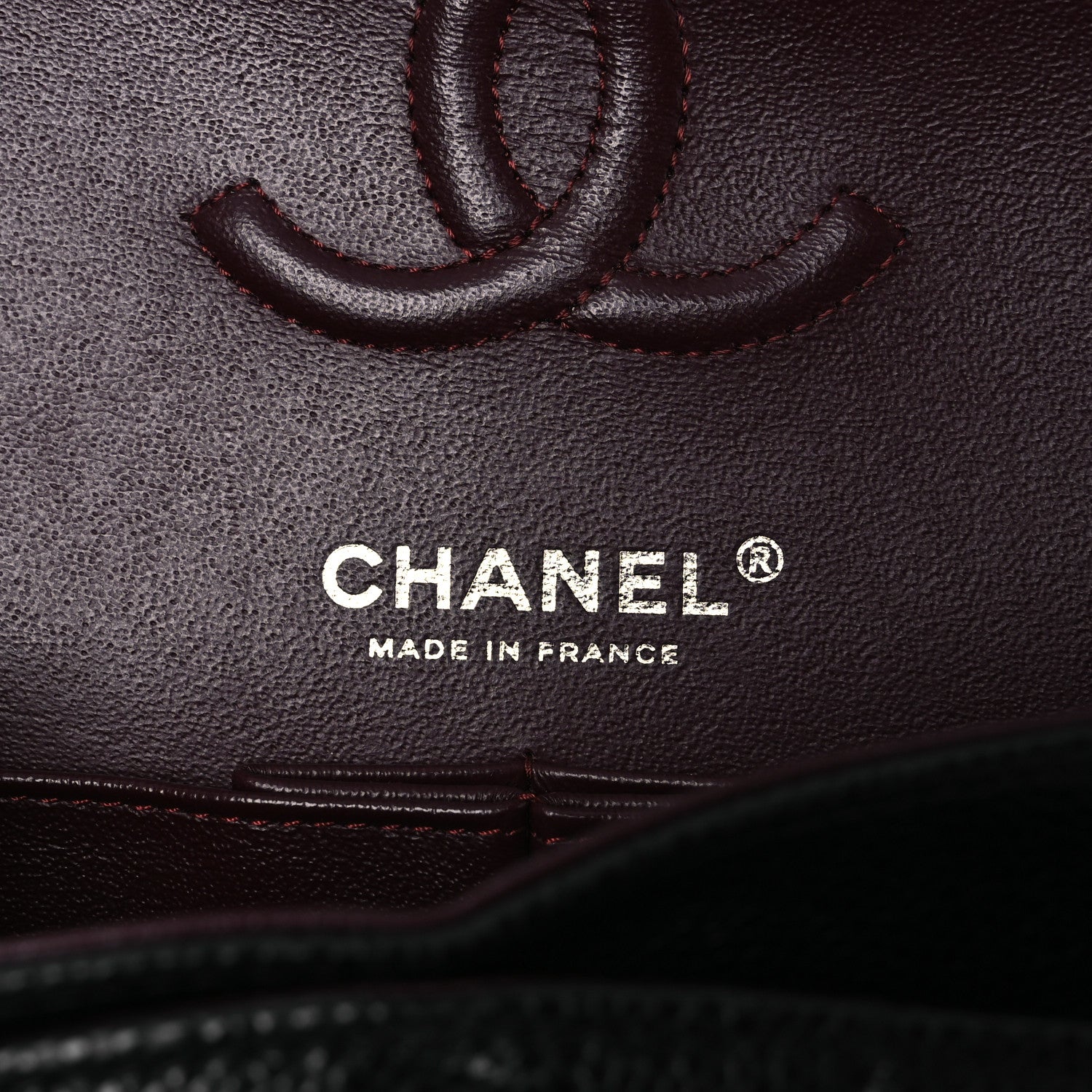 Caviar Quilted Small Double Flap Black