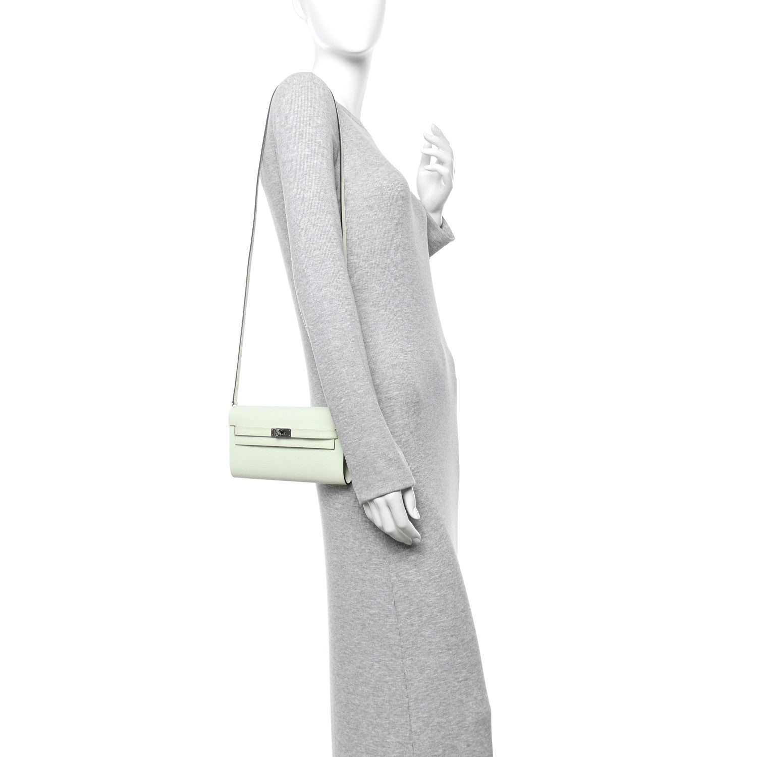Epsom Kelly Wallet To Go Vert Fizz