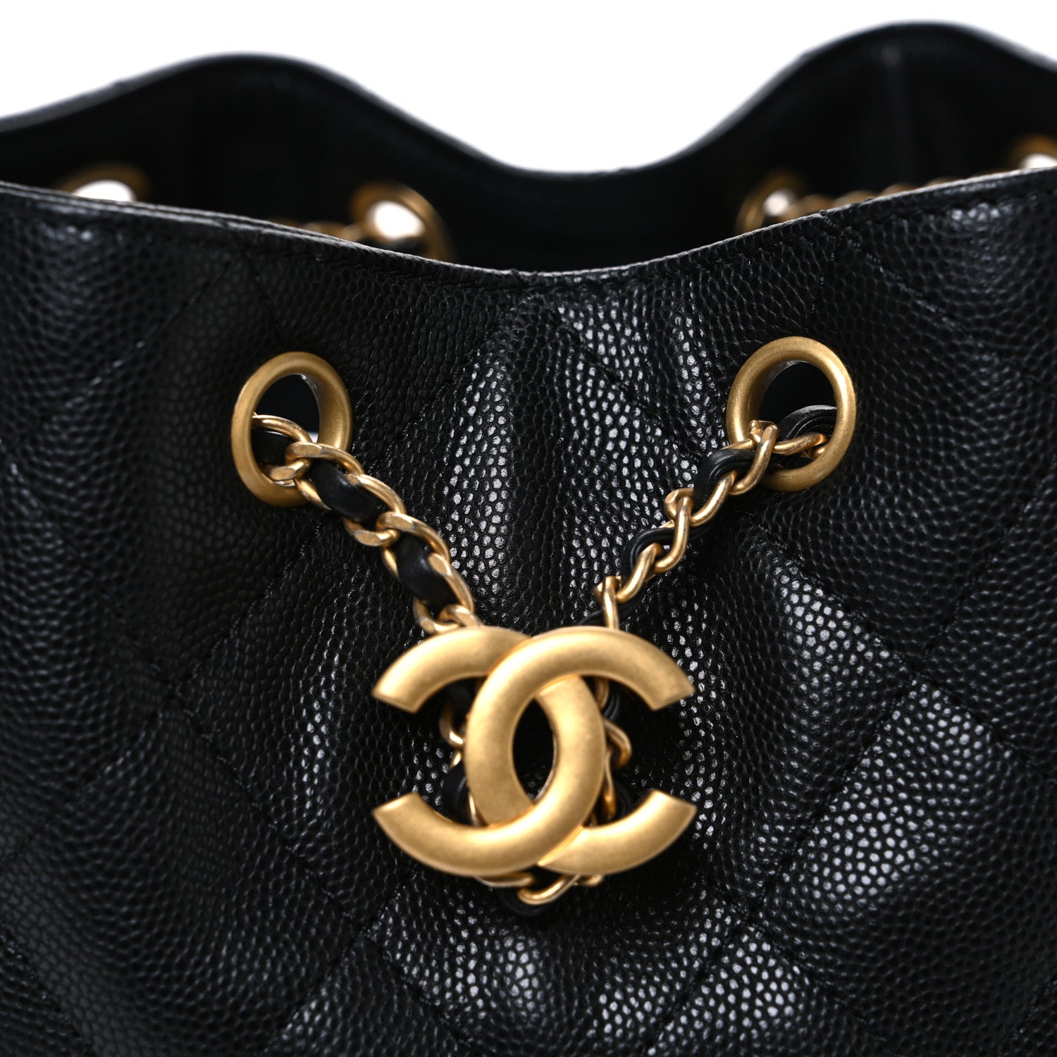 Caviar Quilted Small Chanel 25 Handbag Black