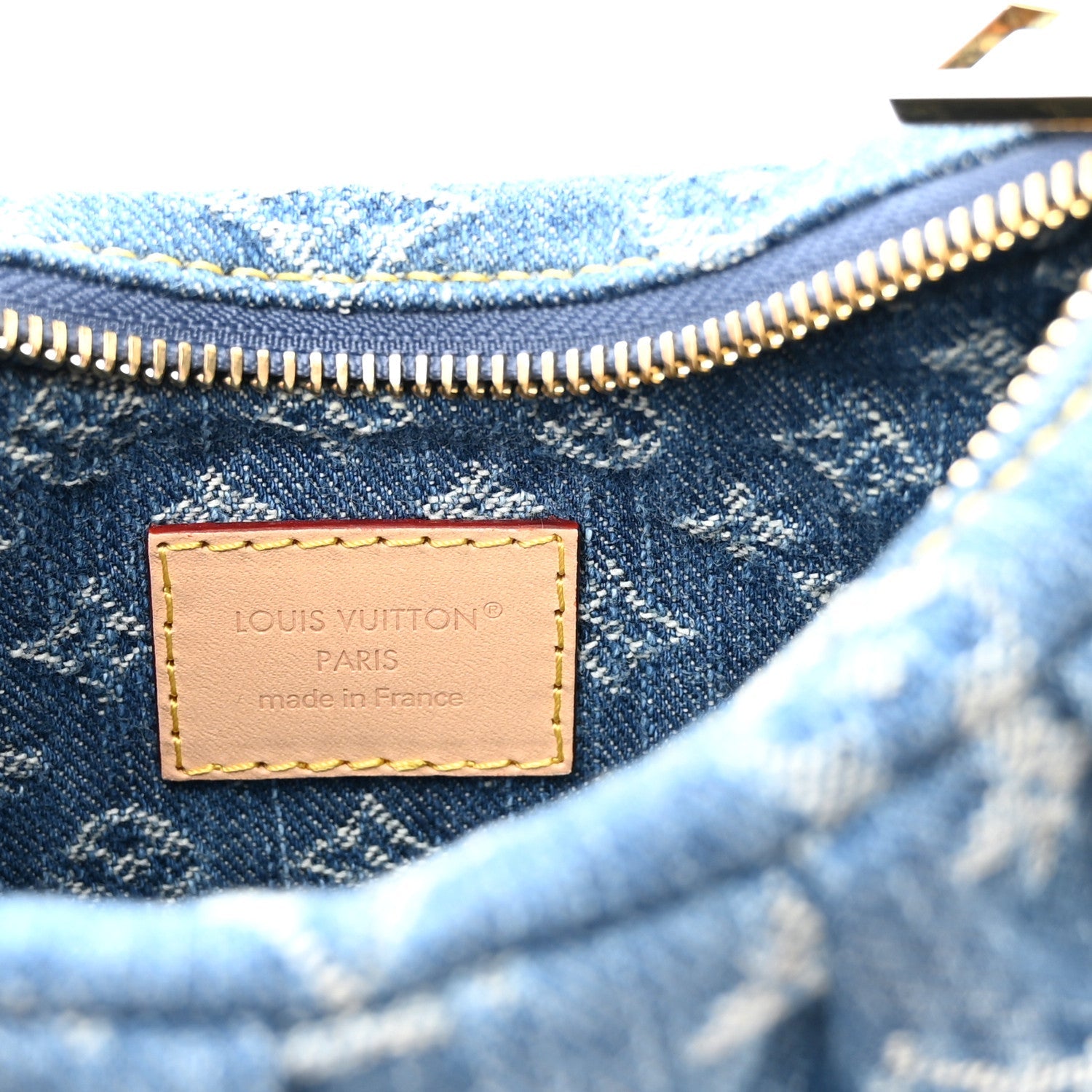 Monogram Denim Pochette Valley Blue
